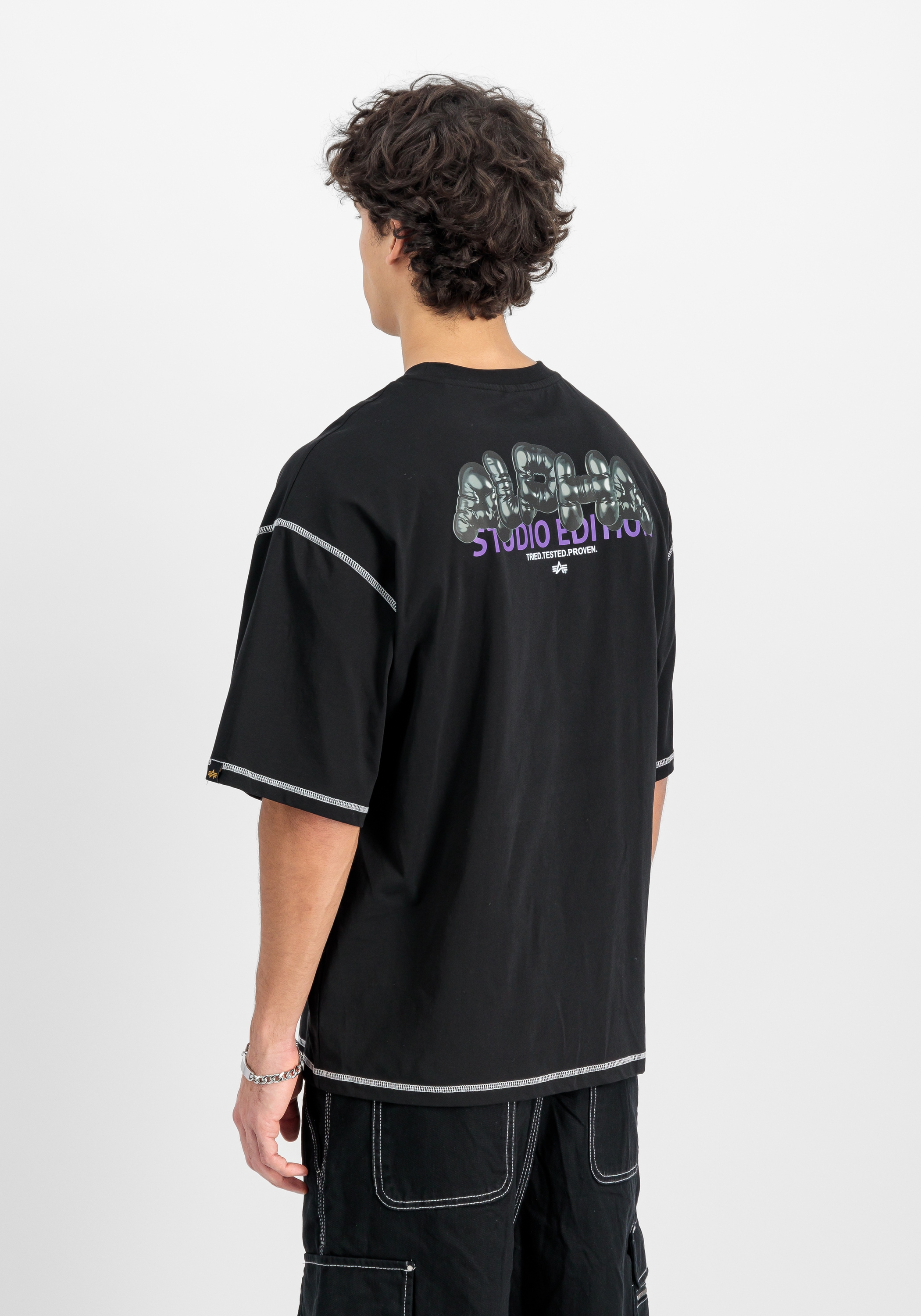Alpha Industries T-Shirt »Studio Bubble Backprint T-Shirt«