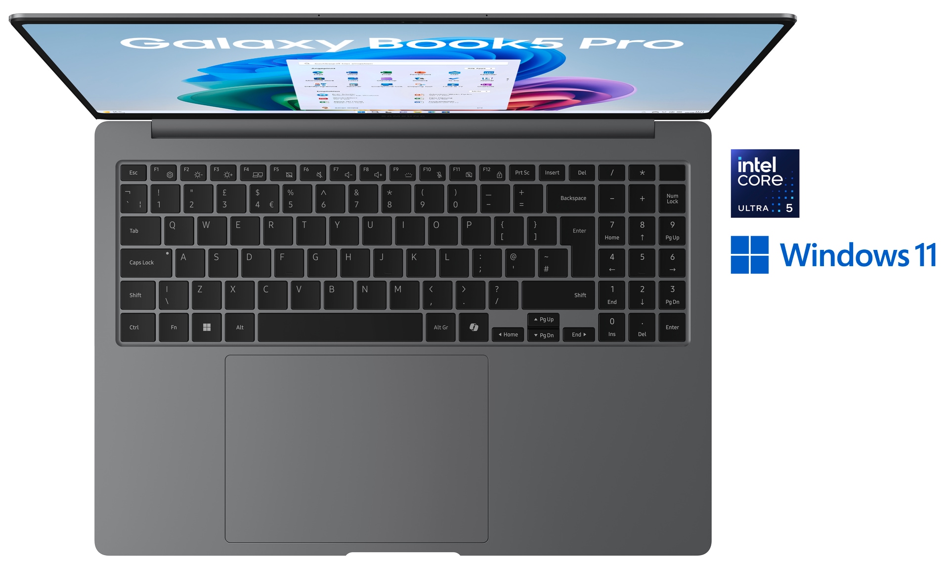 Samsung Notebook »Book5 Pro 16 (NP960X) Intel Core Ultra 5 16GB+512GB AMOLED 2X-Display«, 40,64 cm, / 16 Zoll, Intel, Ultra 5, ARC, 512 GB SSD