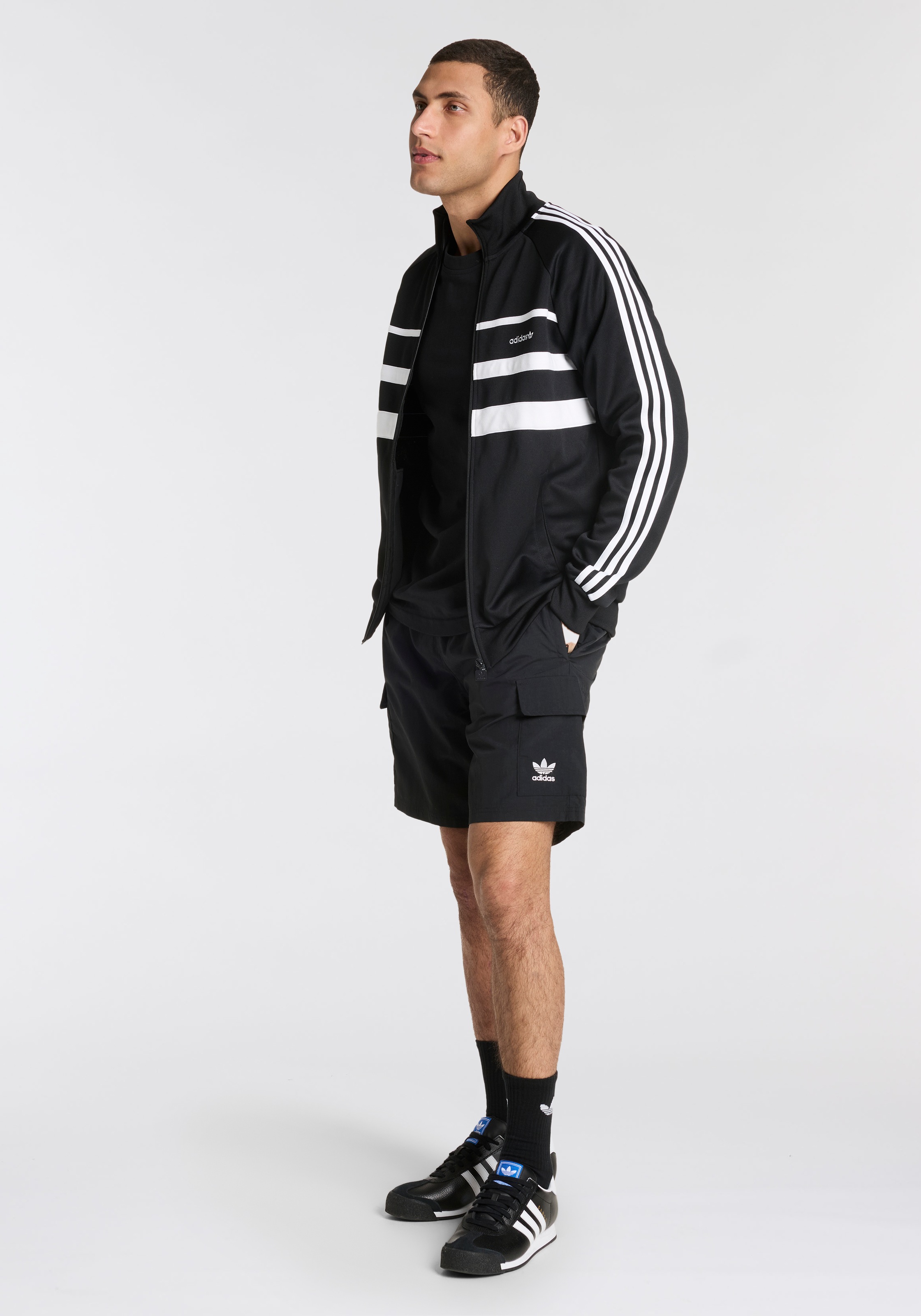 adidas Originals T-Shirt »TREFOIL ESS TEE«, drei Streifen Essentials Shirt mit Trefoil Logo