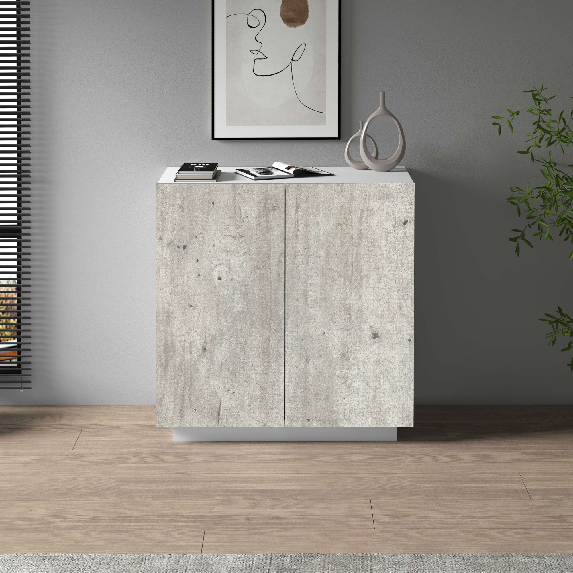 INOSIGN Aktenschrank »Coro, Mehrzweckschrank, Büroschrank mit 2 Türen« & verstellbare Einlegeböden, Höhe 86 oder 166 cm, Made in Italy