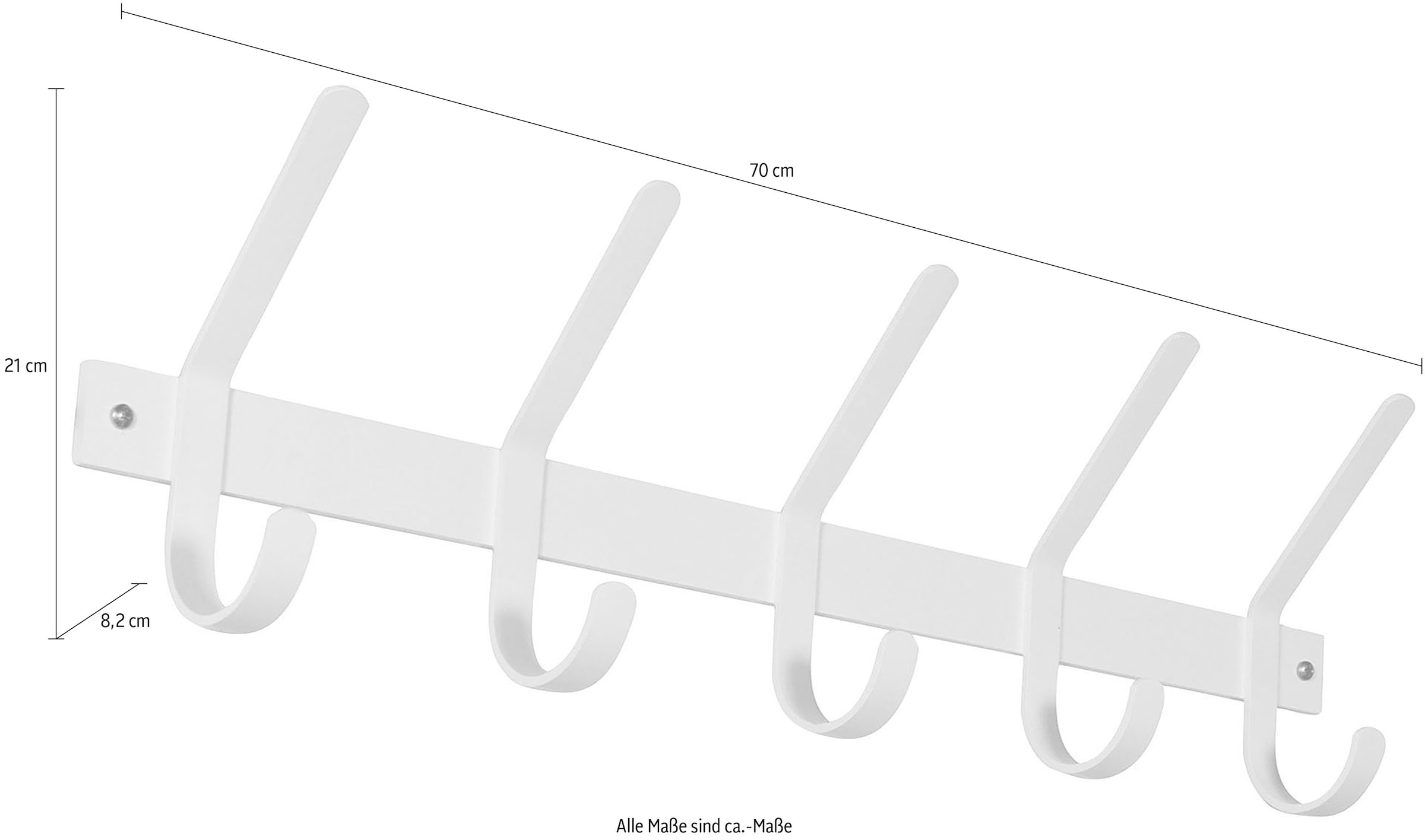 Spinder Design Garderobenhalter »Dexter«, Metall, Breite 70 cm