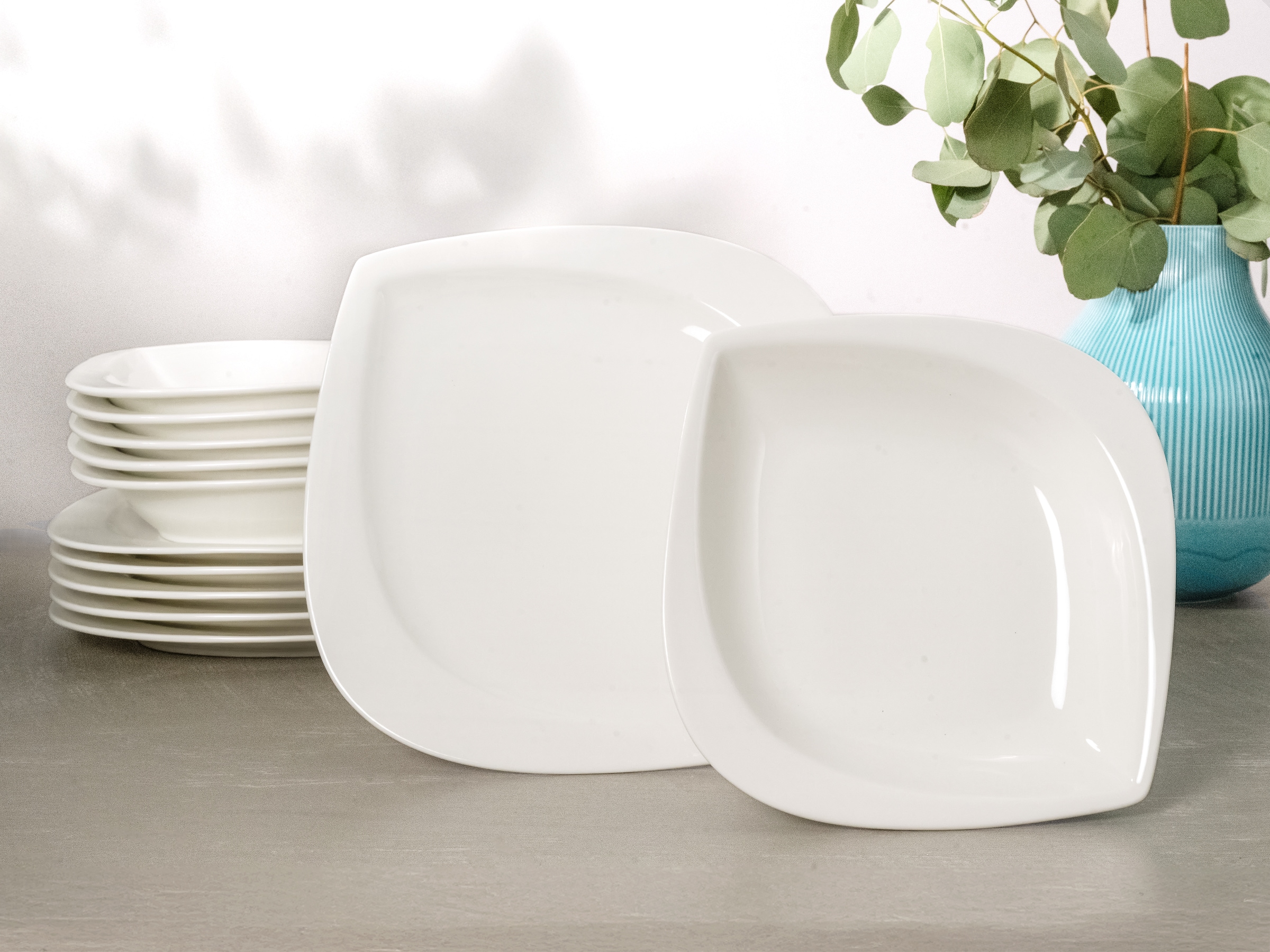 CreaTable Tafelservice »Melbourne«, (Set, 12 tlg.), extravagante Form