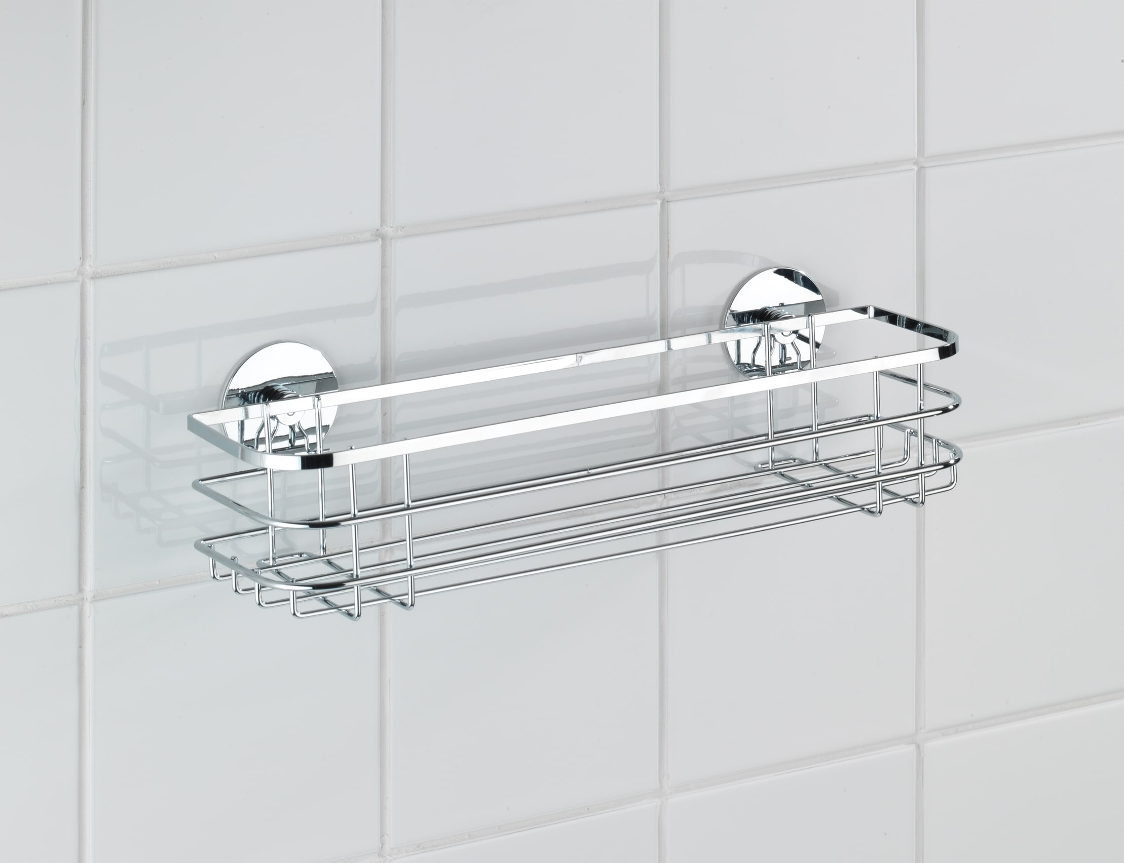 WENKO Badregal »Turbo-Loc®« Badregal, befestigen ohne Bohren, Turbo-Loc®, rostfreier Edelstahl