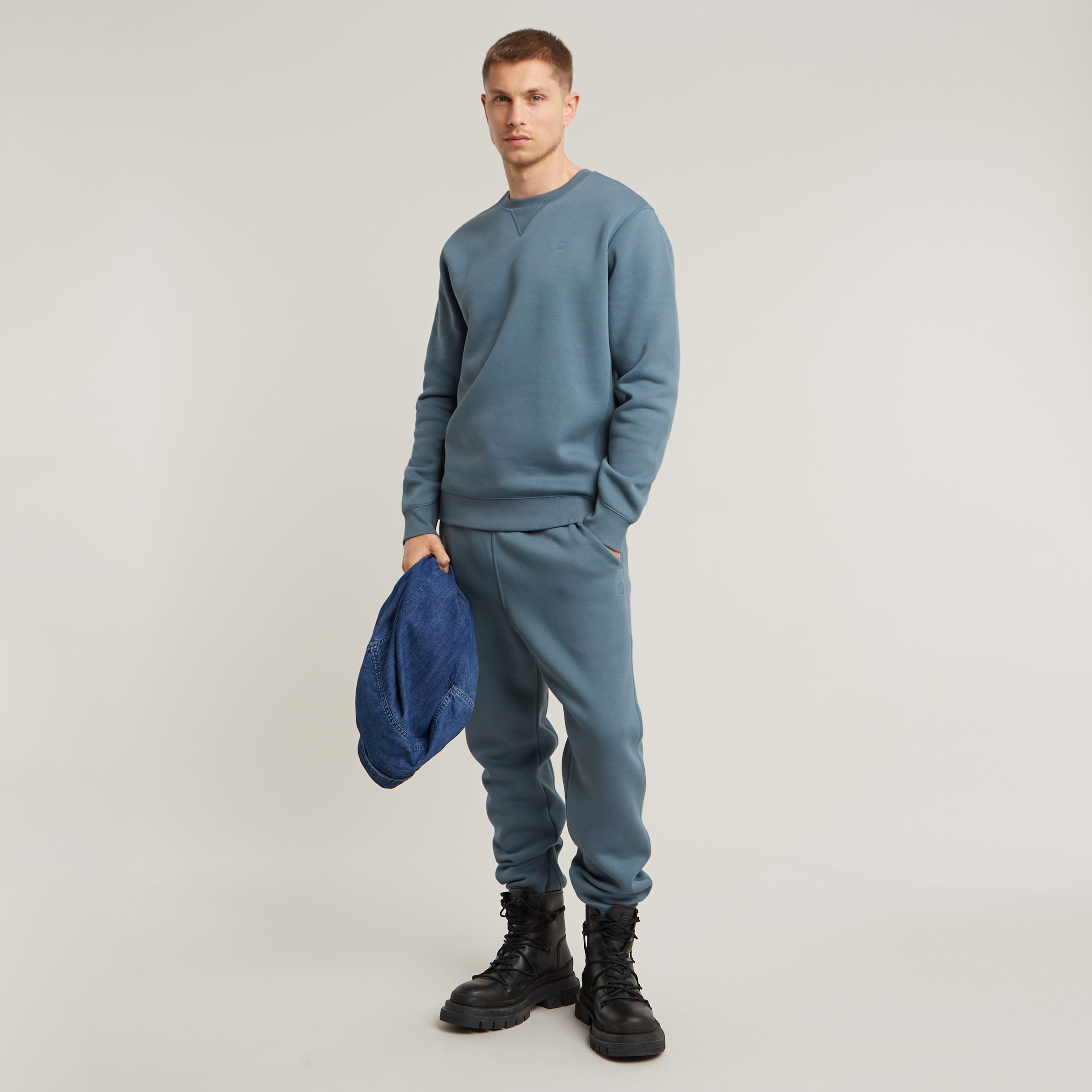 G-STAR Sweatshirt »Premium Core Pacior Sweat«, mit Ripp-Seiteneinsätzen