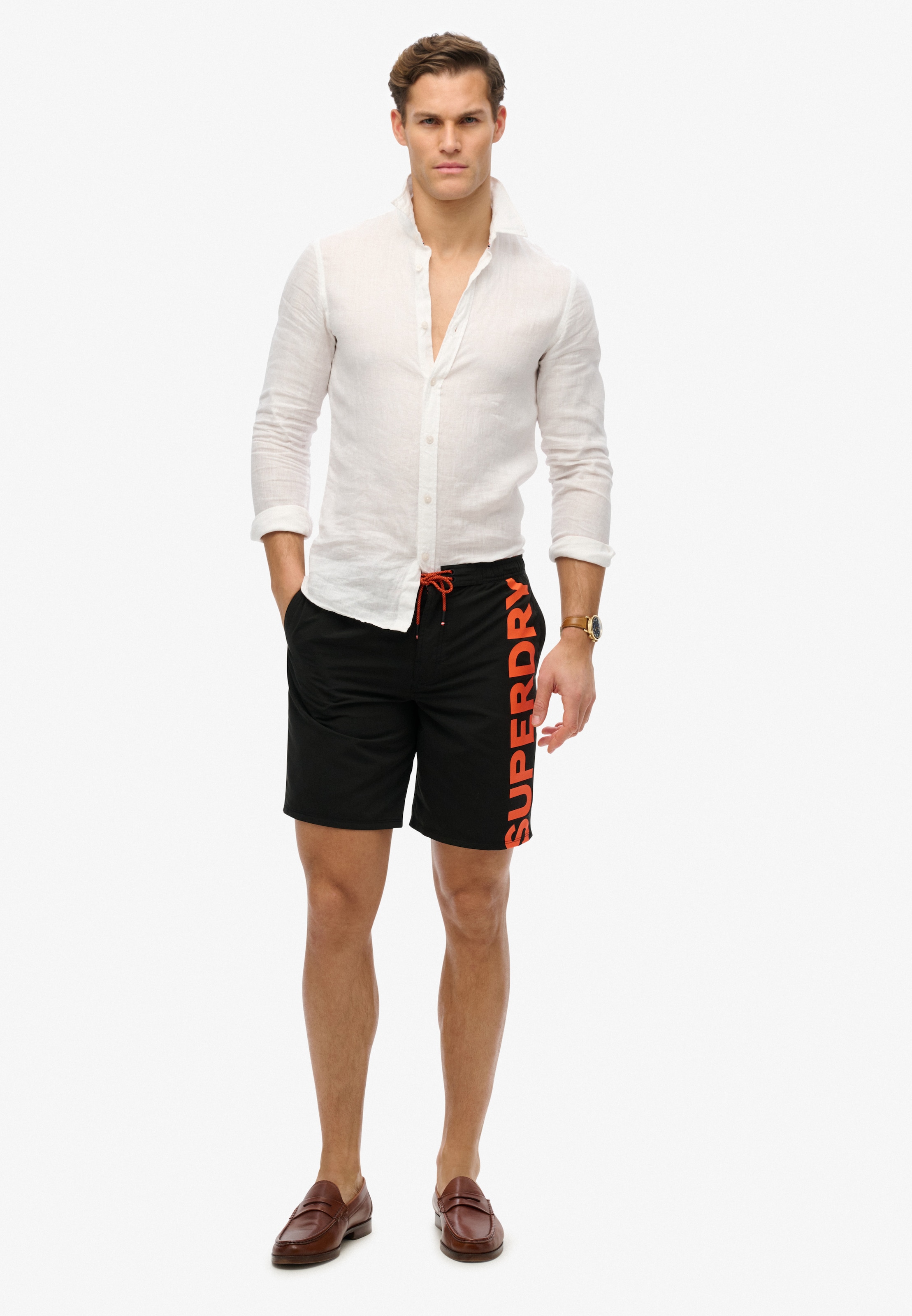 Superdry Badeshorts »CLASSIC 19 LOGO BOARDSHORT«