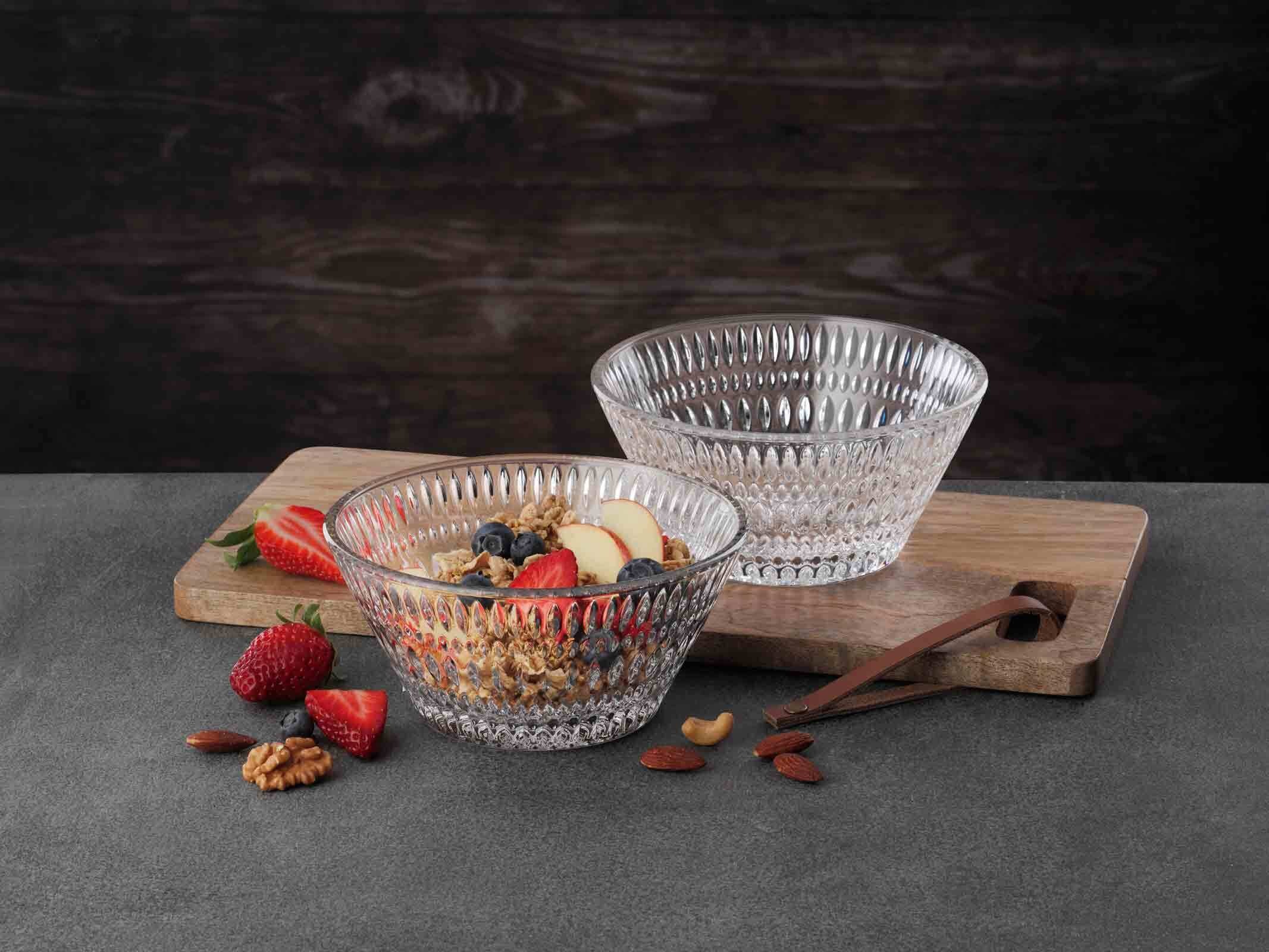 Nachtmann Schale »Schale Ethno ø 16,5 cm 2er Set transparent«