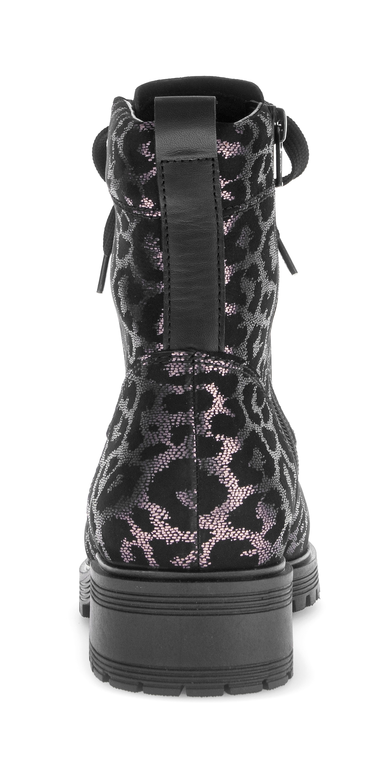 Gabor Schnürstiefelette »PISA«  , Blocakabsatz, Schnürboots im Animal-Look, Komfortweite G