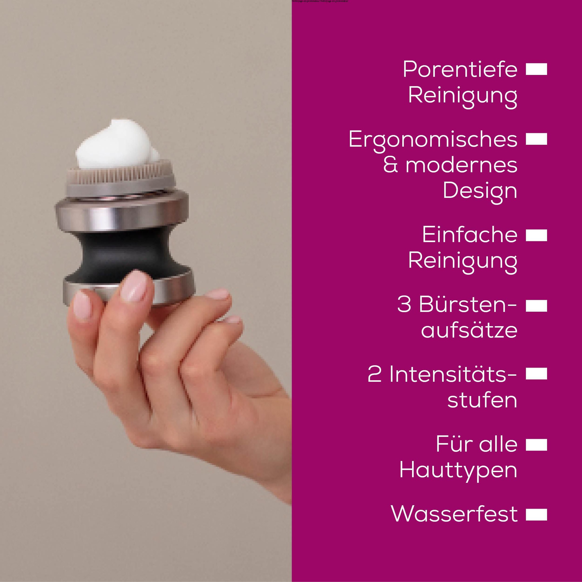 BEURER Elektrische Gesichtsreinigungsbürste »FC 59 Dual, für ein gepflegtes Hautbild« Mit 3 Bürstenaufsätzen für jeden Hauttypen & 2 Geschwindigkeitsstufen