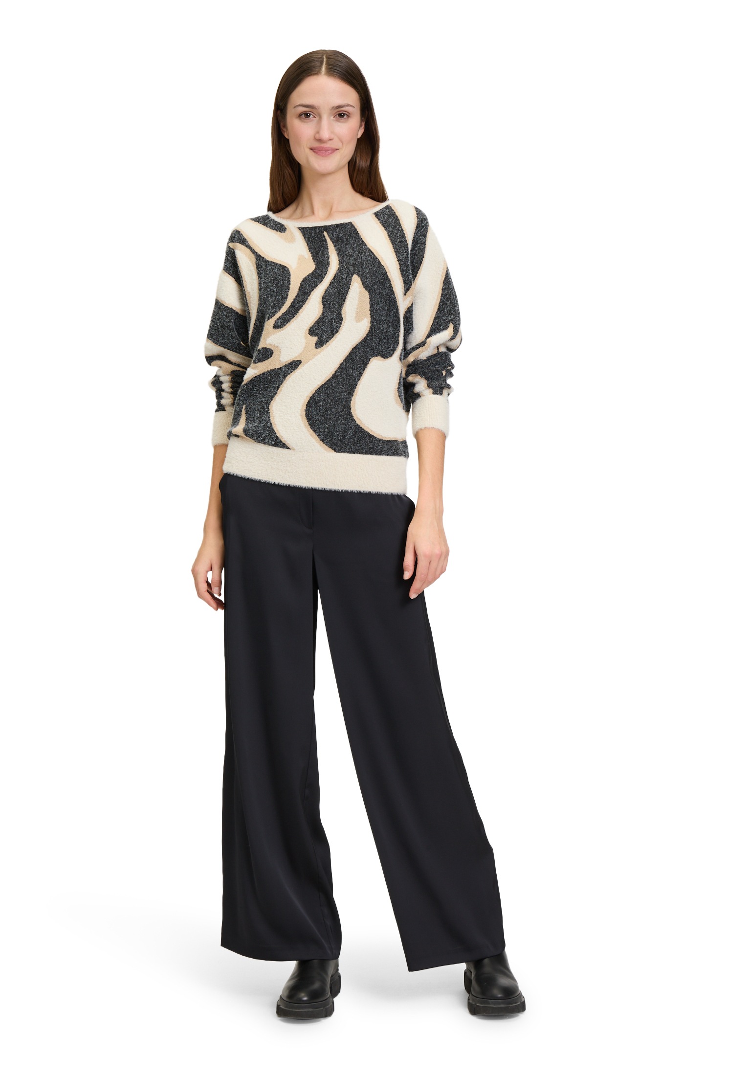 Betty&Co Strickpullover »Strickpullover mit Rippbündchen«