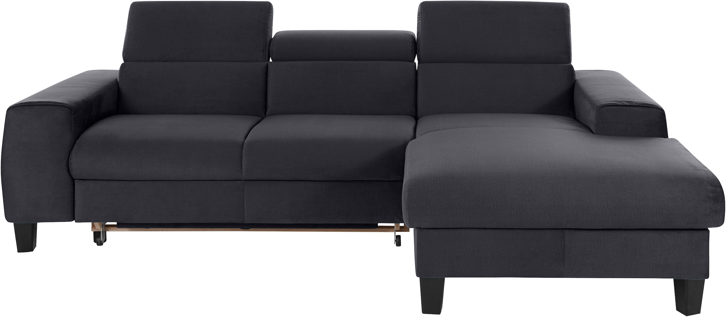 COTTA Ecksofa »Morven L-Form«, Inklusive Kopfteilverstellung, wahlweise mit Ladestation, Bettfunktion