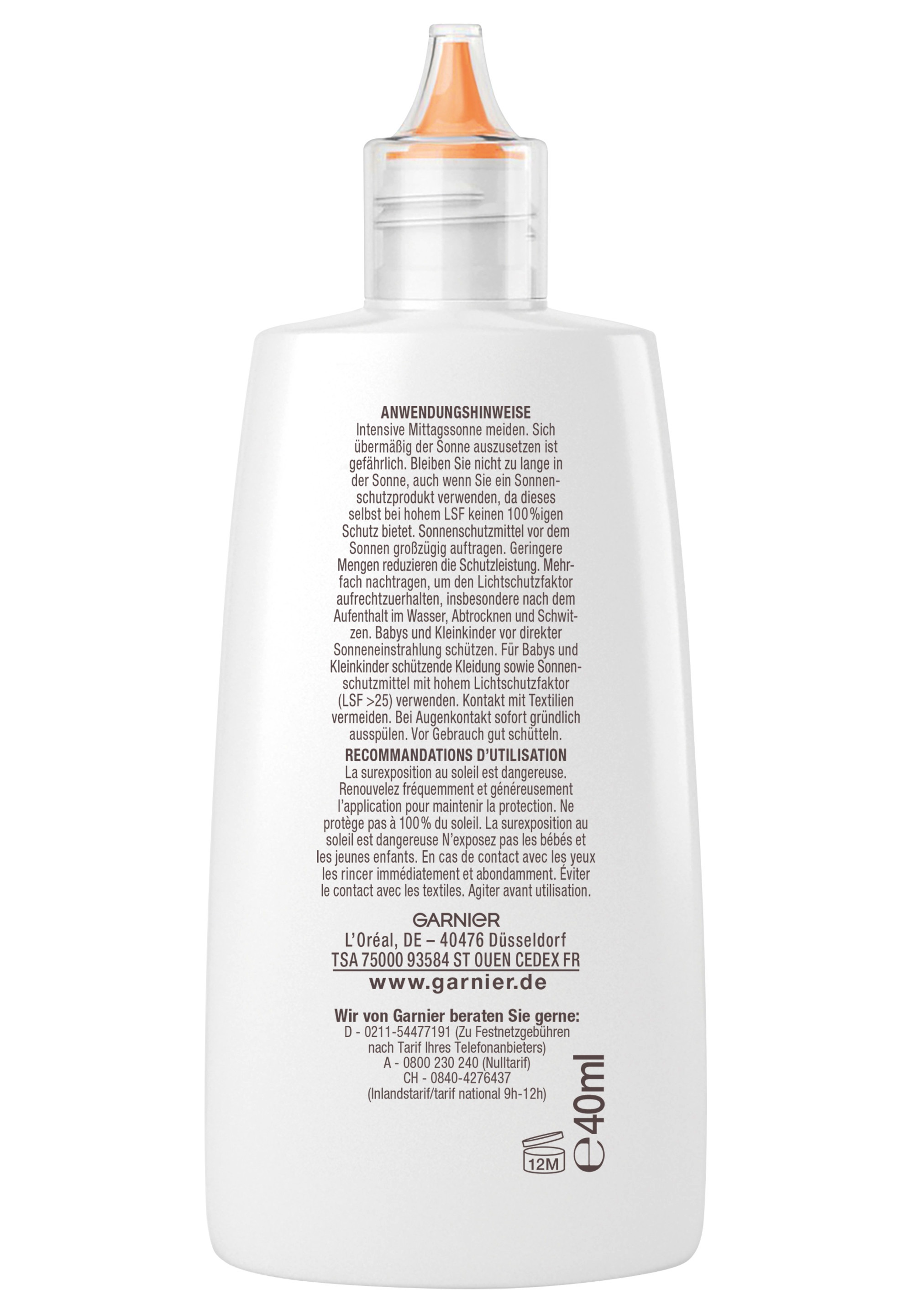 GARNIER Sonnenschutzfluid »GARNIER AMBRE SOLAIRE SUPER UV«