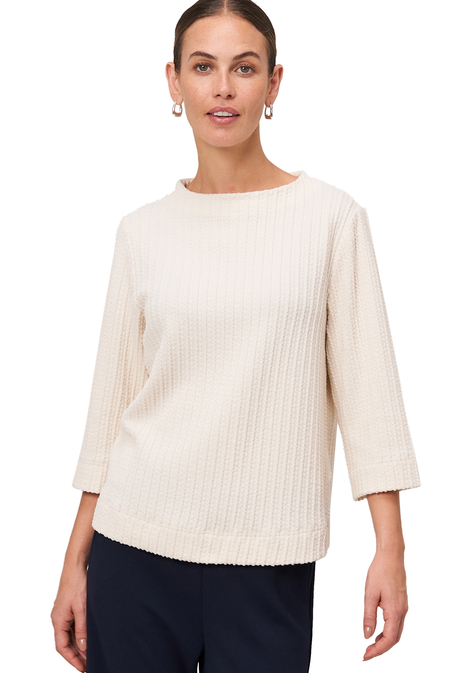 Zero Sweatshirt »Sweatshirt mit Strukturmuster«
