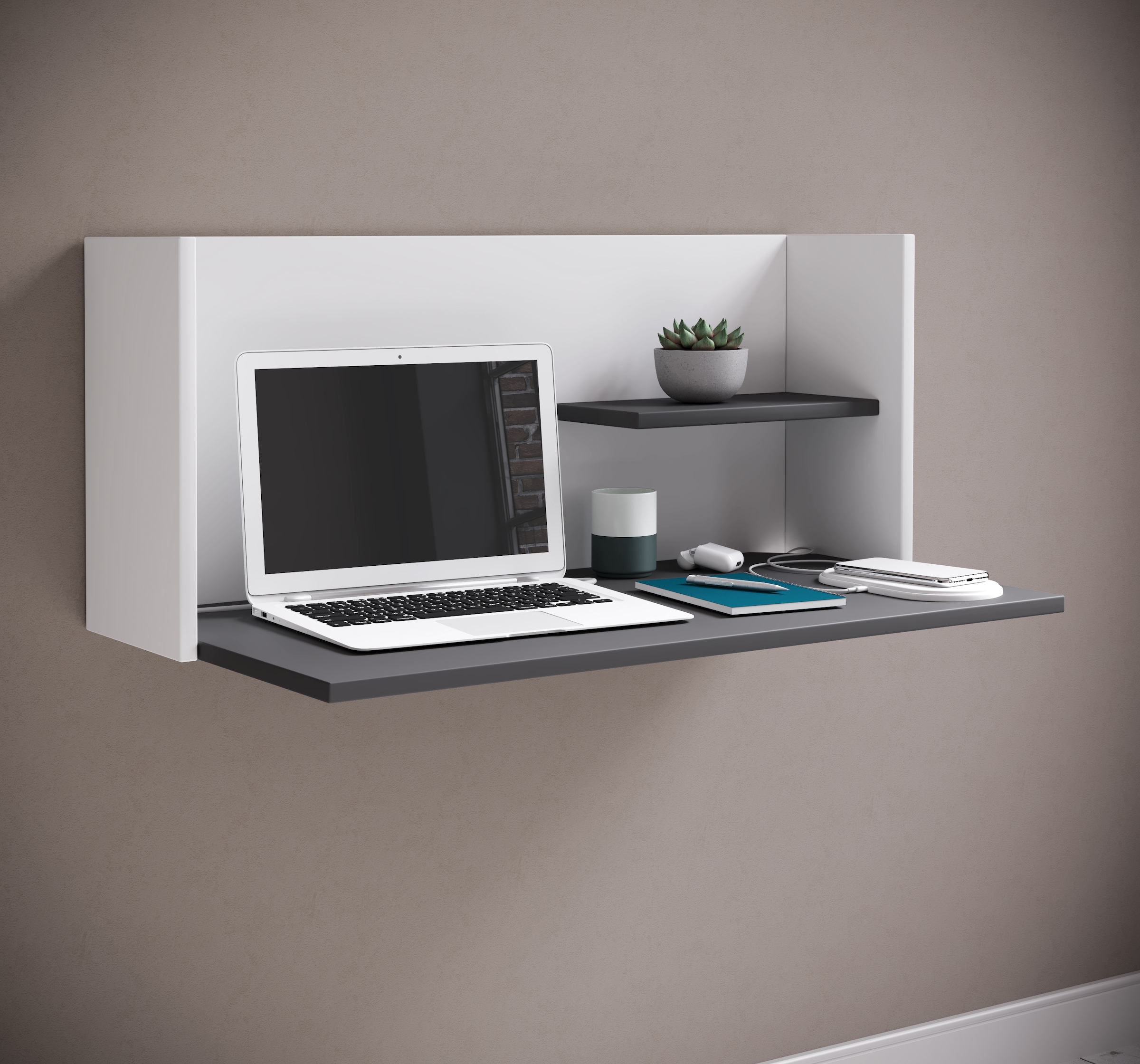 VCM Schreibtisch »Holz Hänge Schreibtisch Wandschreibtisch Workas« 1 Stk. tlg.