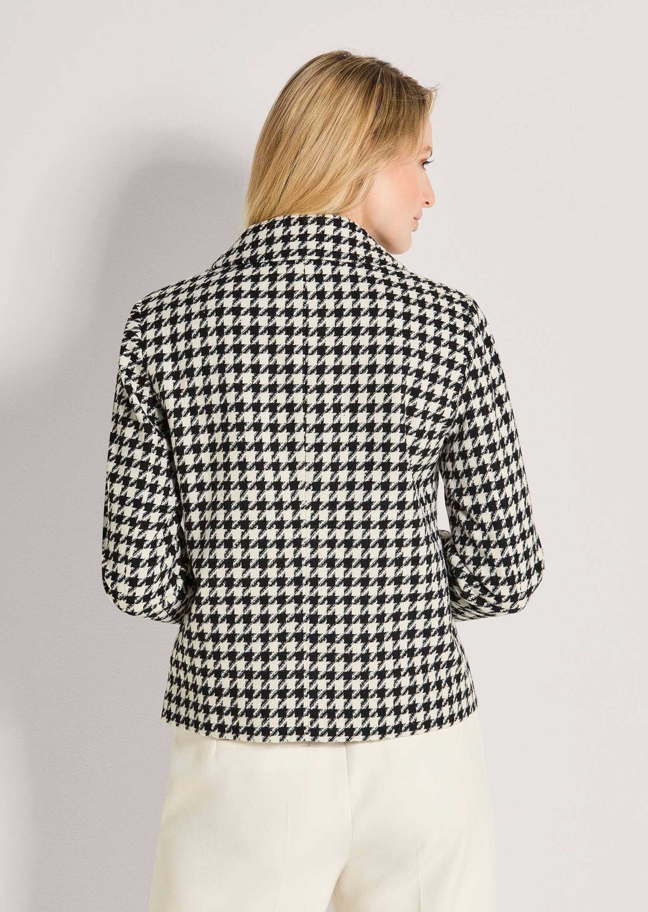 MADELEINE Jackenblazer »Blazer Leicht gefütterter Hahnentritt-Blazer in verkürzter Form« Hahnentritt Muste