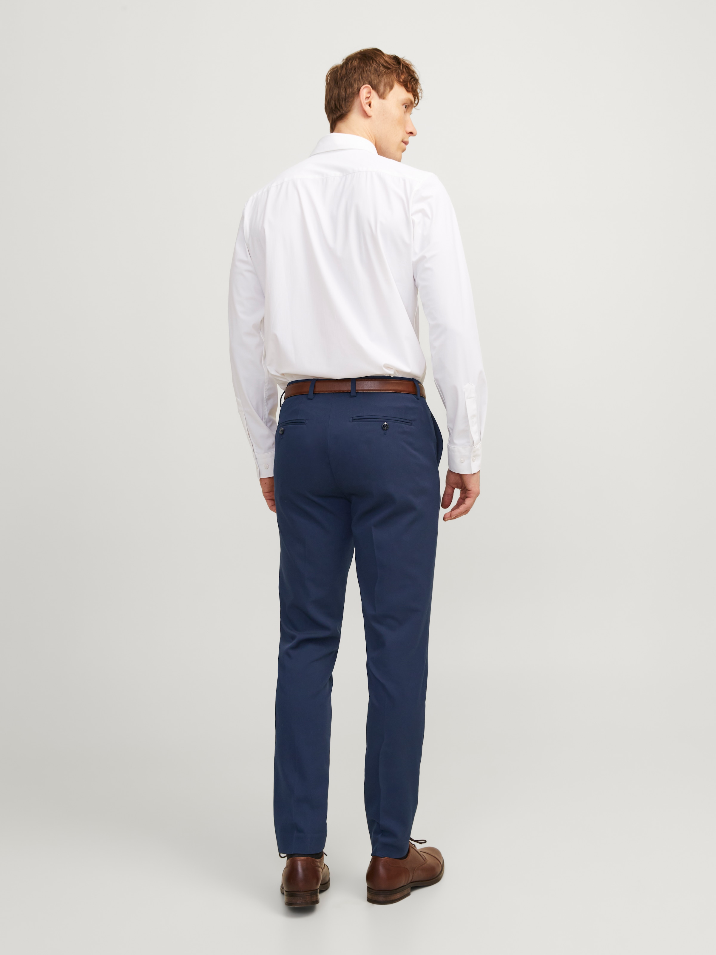 Jack & Jones Anzughose »JPRFRANCO  Hose mit schmalem Bein und cleanem Look«  meliert, modisch, slim fit, Kunstfaser