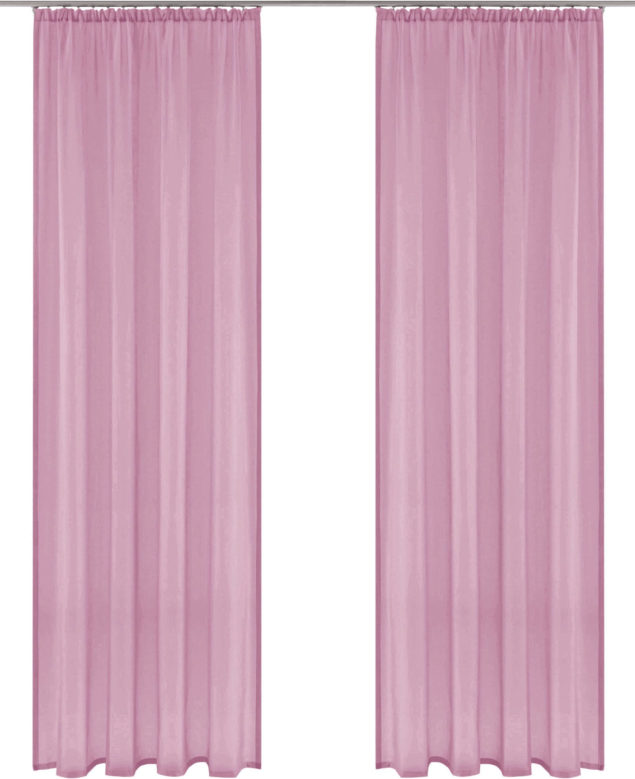 my home Gardine »XANA mit Ösen, Kräuselband oder Schlaufen«, (1 St.), Bestseller, einfarbig, 1 bzw. 2 Schals, pflegeleicht, Schal