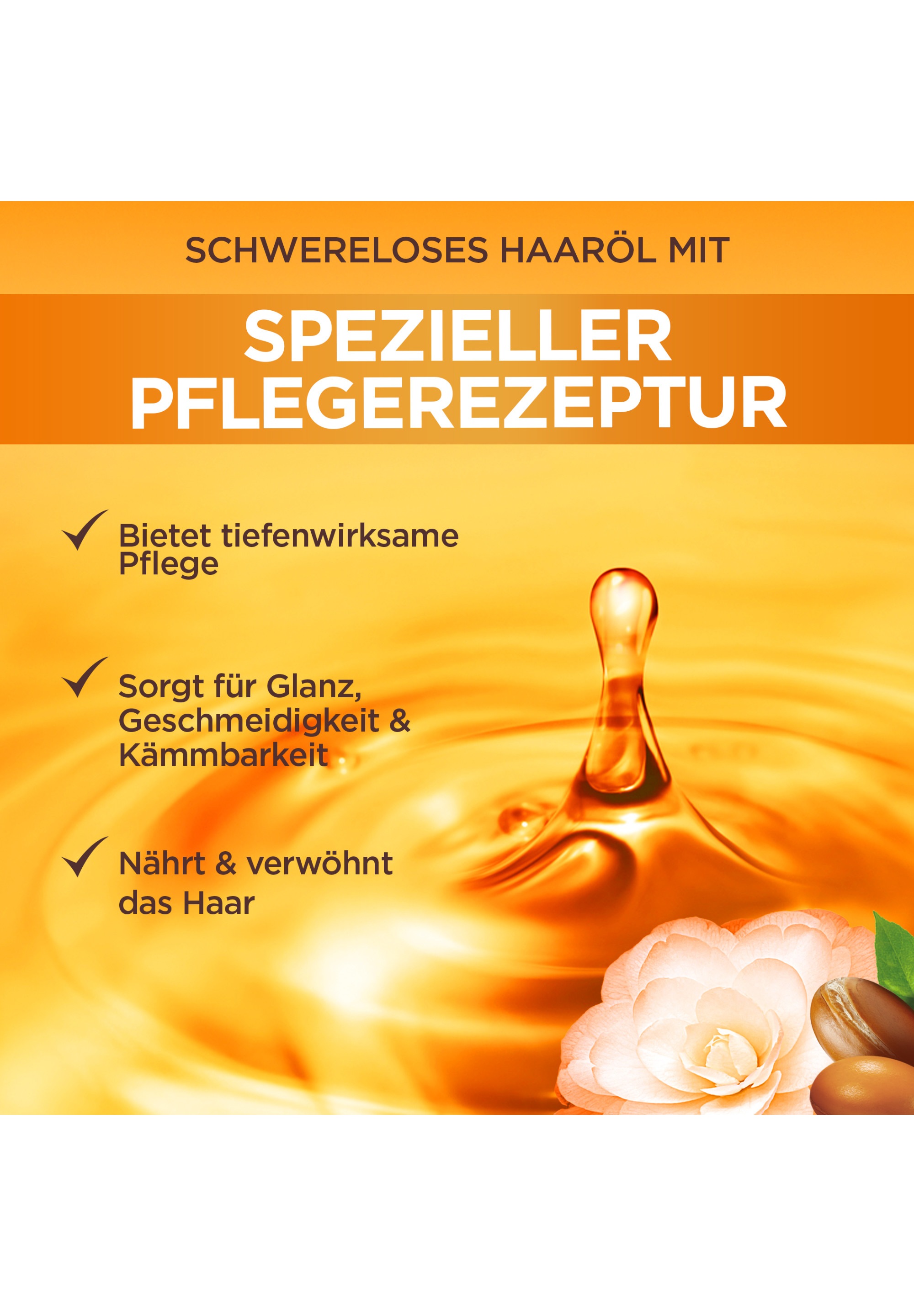 GARNIER Haaröl »GARNIER WAHRE SCHÄTZE ARGAN & CAMELIA ÖL«