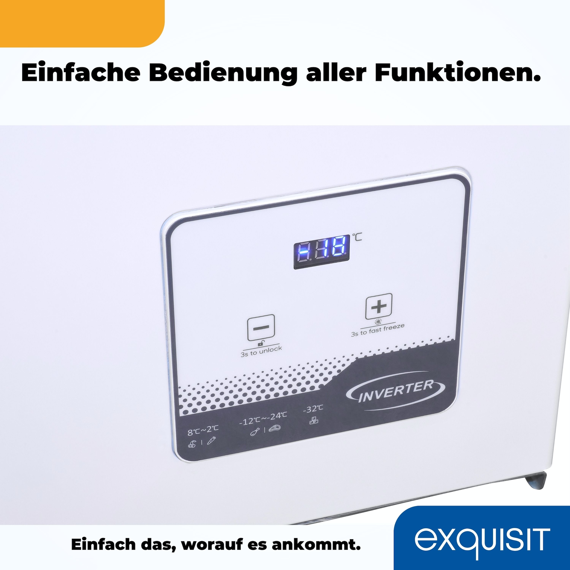 exquisit Gefriertruhe »GT300-050C weiss«, 83,5 cm hoch, 105,5 cm breit