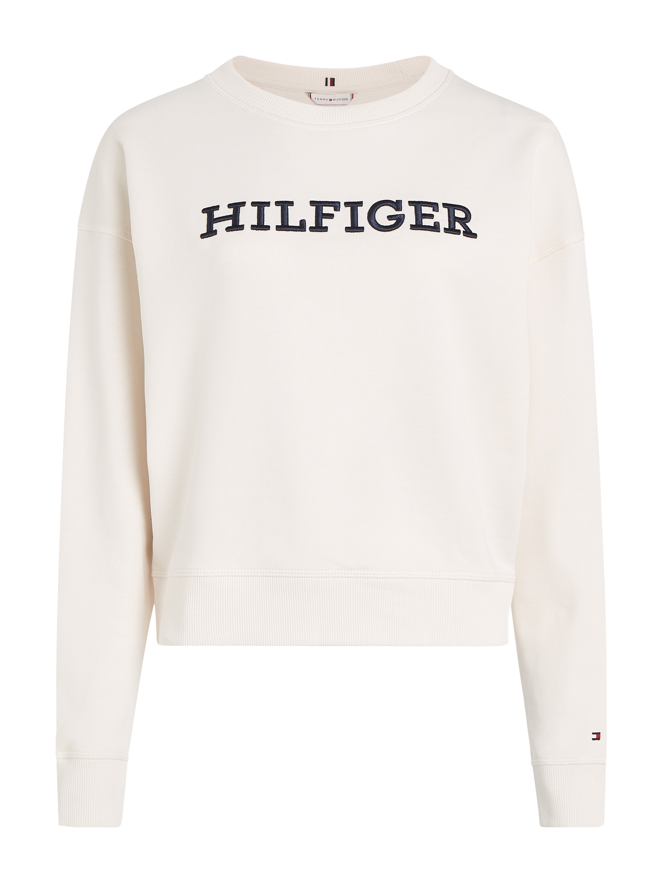 Tommy Hilfiger Sweatshirt »REG MONOTYPE EMB SWEATSHIRT«, mit markanter Hilfiger Logo-Stickerei