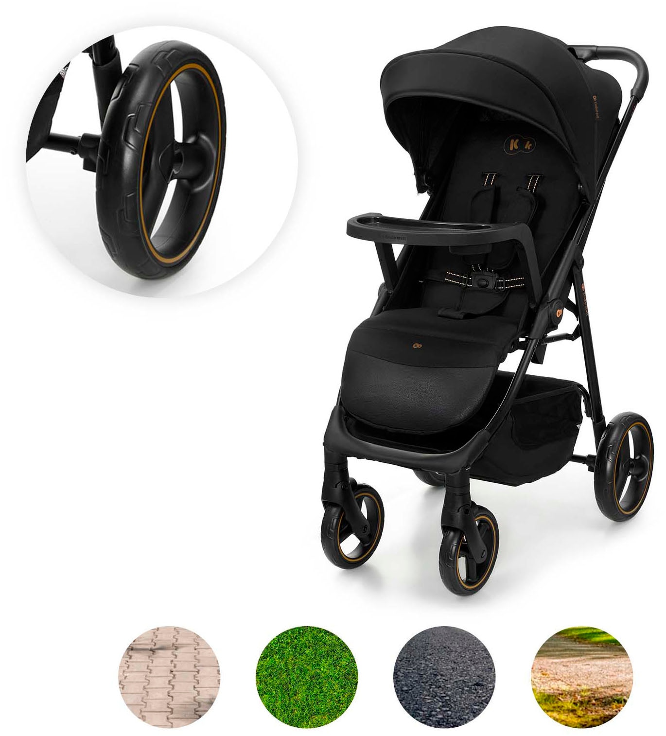 Kinderkraft Kinder-Buggy »TRIG 3 mit Snacktablett« 22 kg