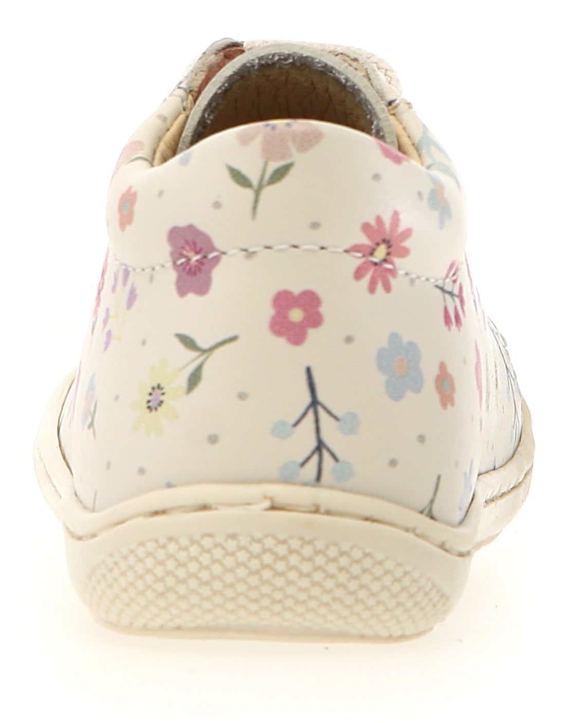 Naturino Lauflernschuh »COCOON PR. BONNY MILK«, Babyschuh, Schnürschuh, Barfußschuh mit buntem Print