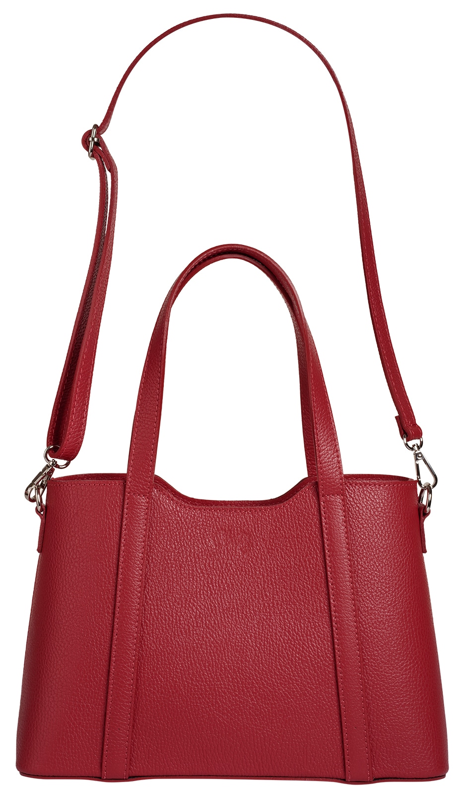 Cluty Henkeltasche echt Leder, Made in Italy