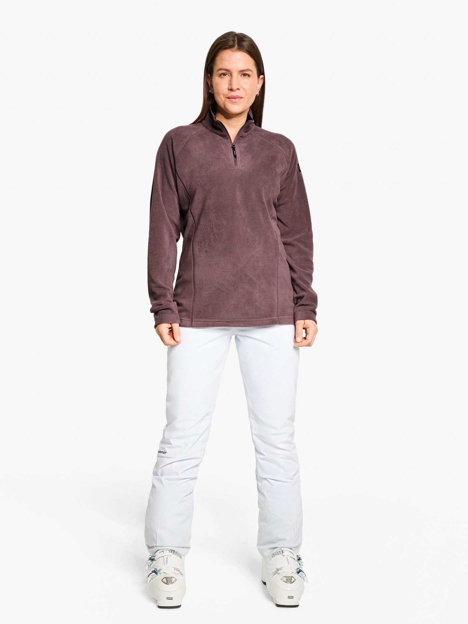 Ziener Sweatshirt »JANUKI-Z DAMEN«, Fleece, wärmend, elastisch, halber Front-Reißverschluss
