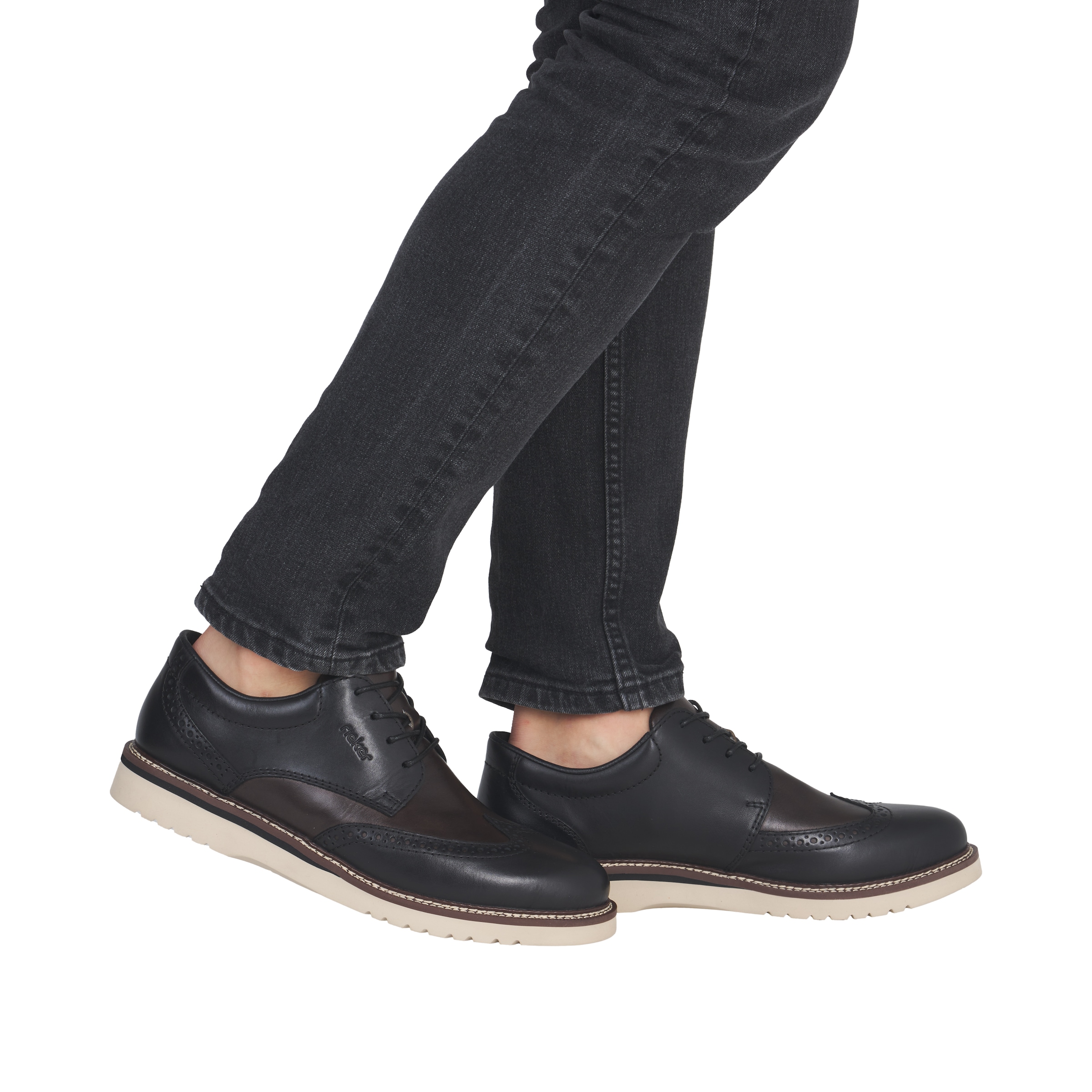 Rieker Schnürschuh  Schnürschuh, Business-Schnürer, Lyralochung, in bequemer Form