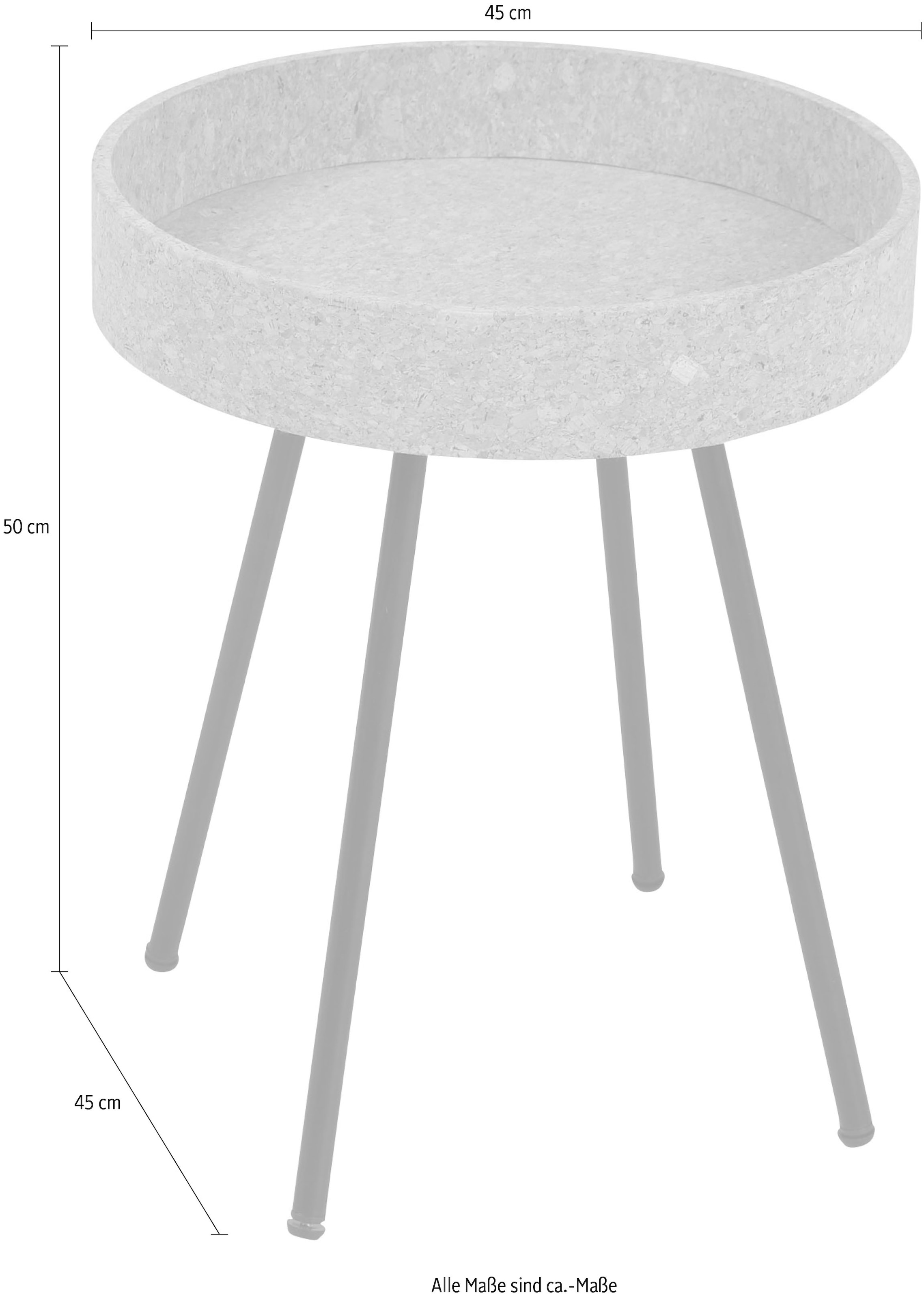 Home affaire Beistelltisch, (Set, 2 St.), Tischplatten aus Kork