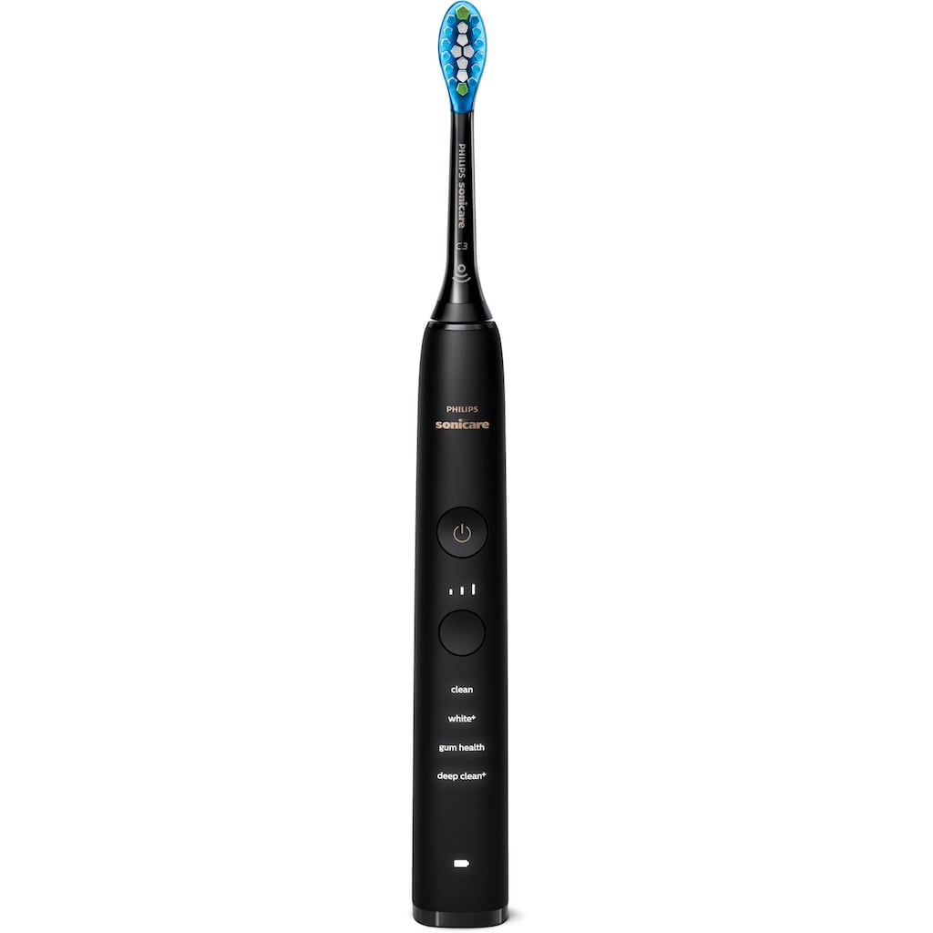 Philips Sonicare Elektrische Zahnbürste »HX9914«, 2 St. Aufsteckbürsten, DiamondClean Premium Schallzahnbürste, Doppelpack inkl. Ladeglas