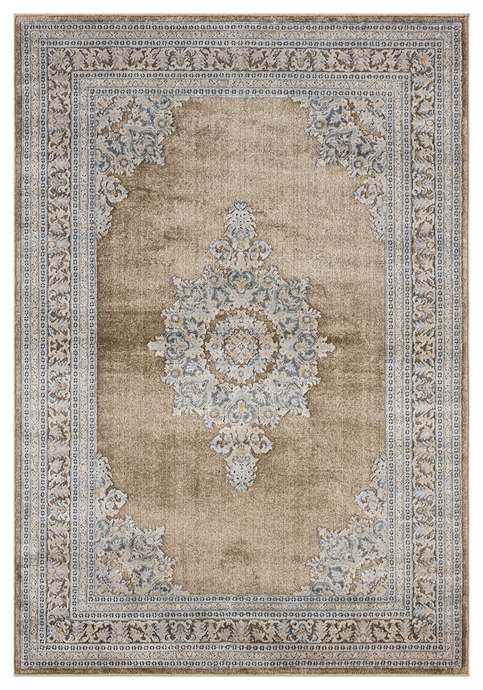 OTTO home Teppich »Banli« rechteckig 9 mm Höhe dezenter Glanz, Schrumpf-Garn-Effekt, Vintage-Look, Orient-Optik