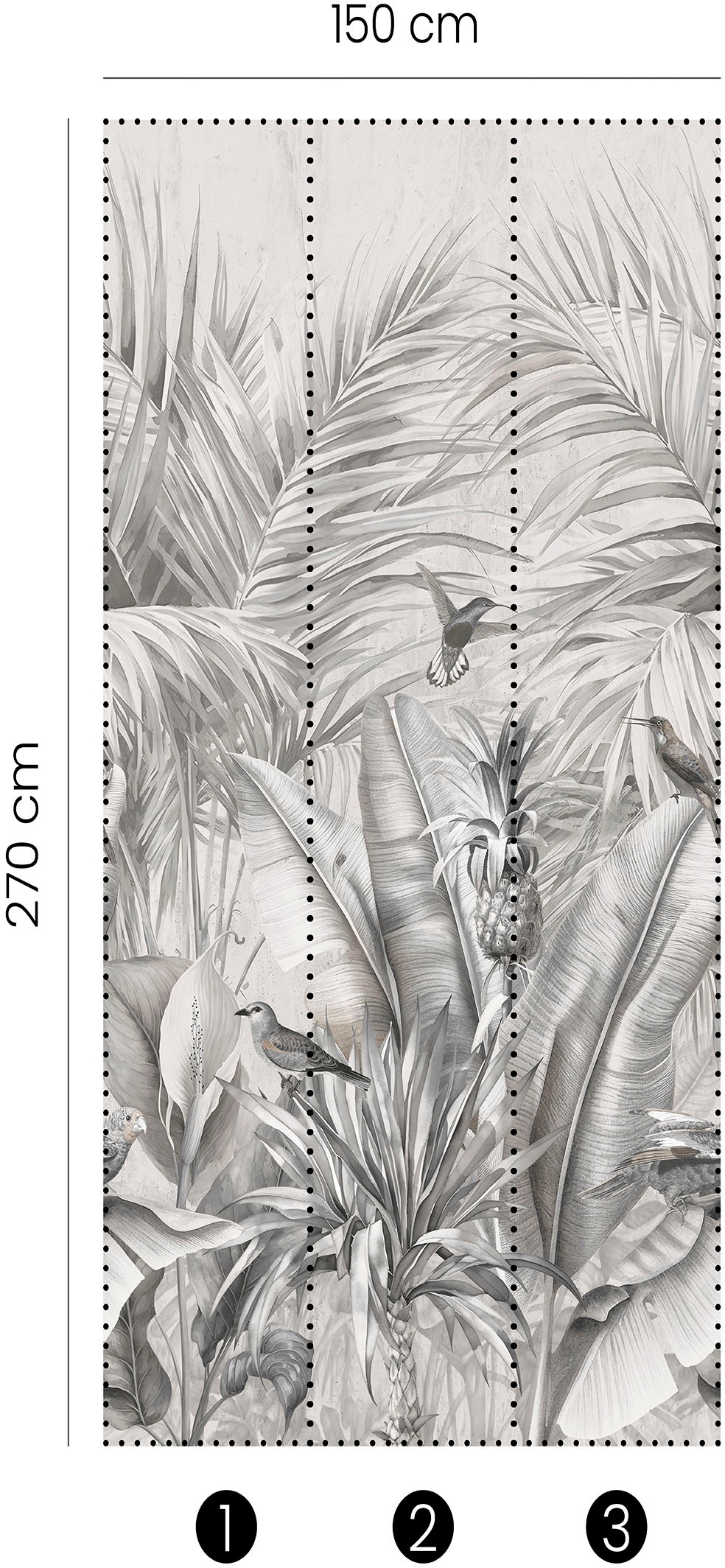 Fashion for walls Fototapete »Ayana« geblümt glatt Phthalate frei