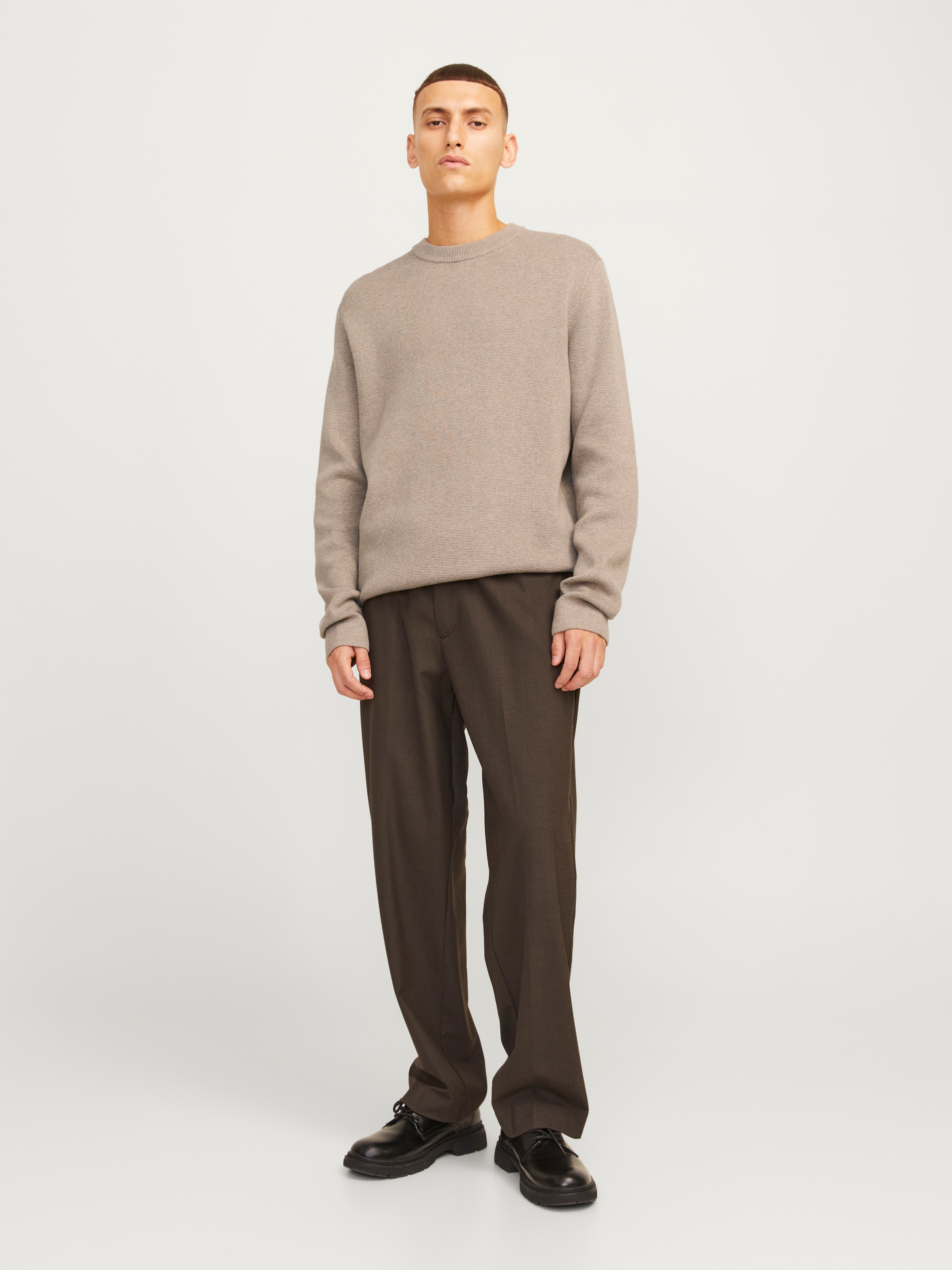 Jack & Jones Strickpullover »JPRBLAMILANO STITCH KNIT CREW NECK SN«
