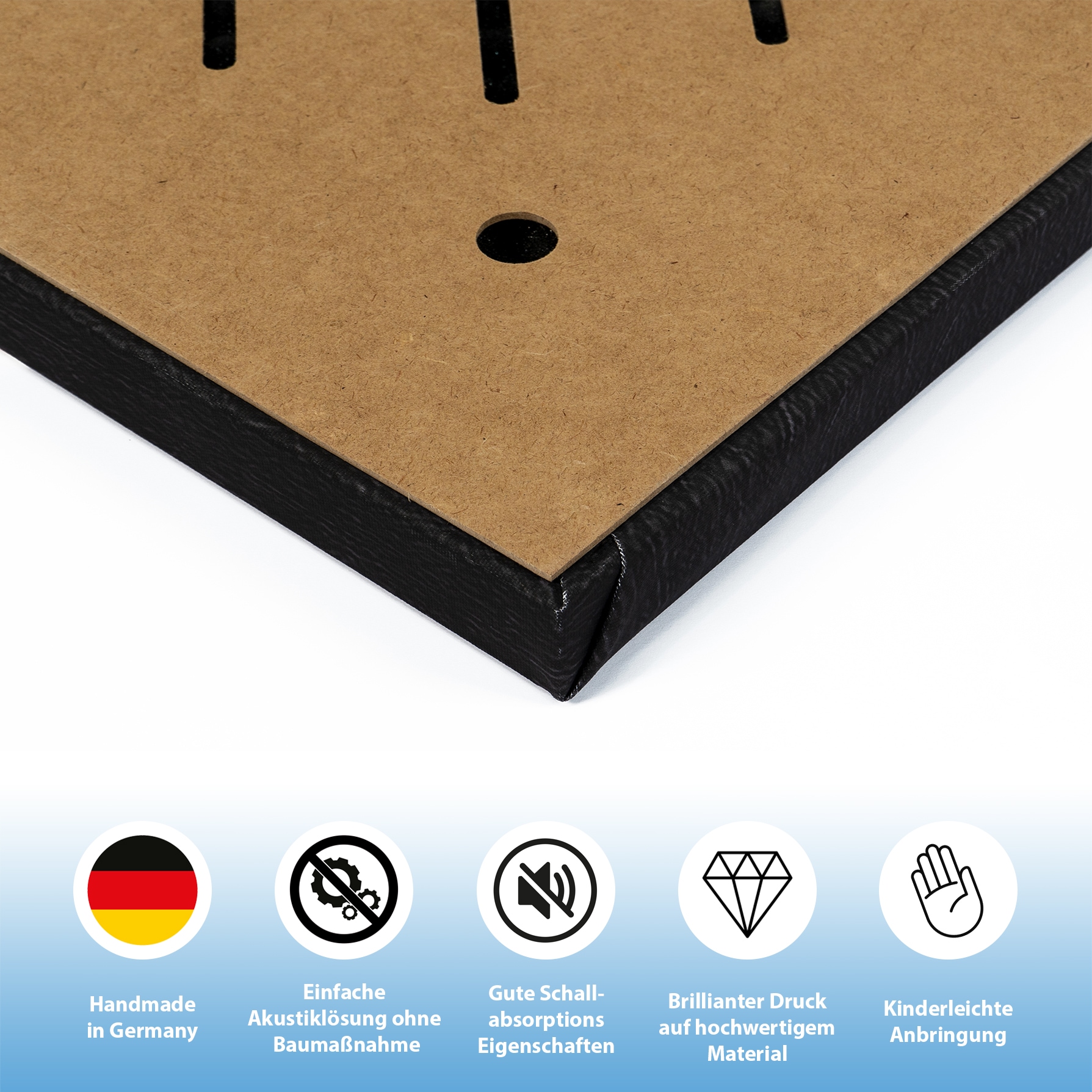 queence Leinwandbild "White and Gold"