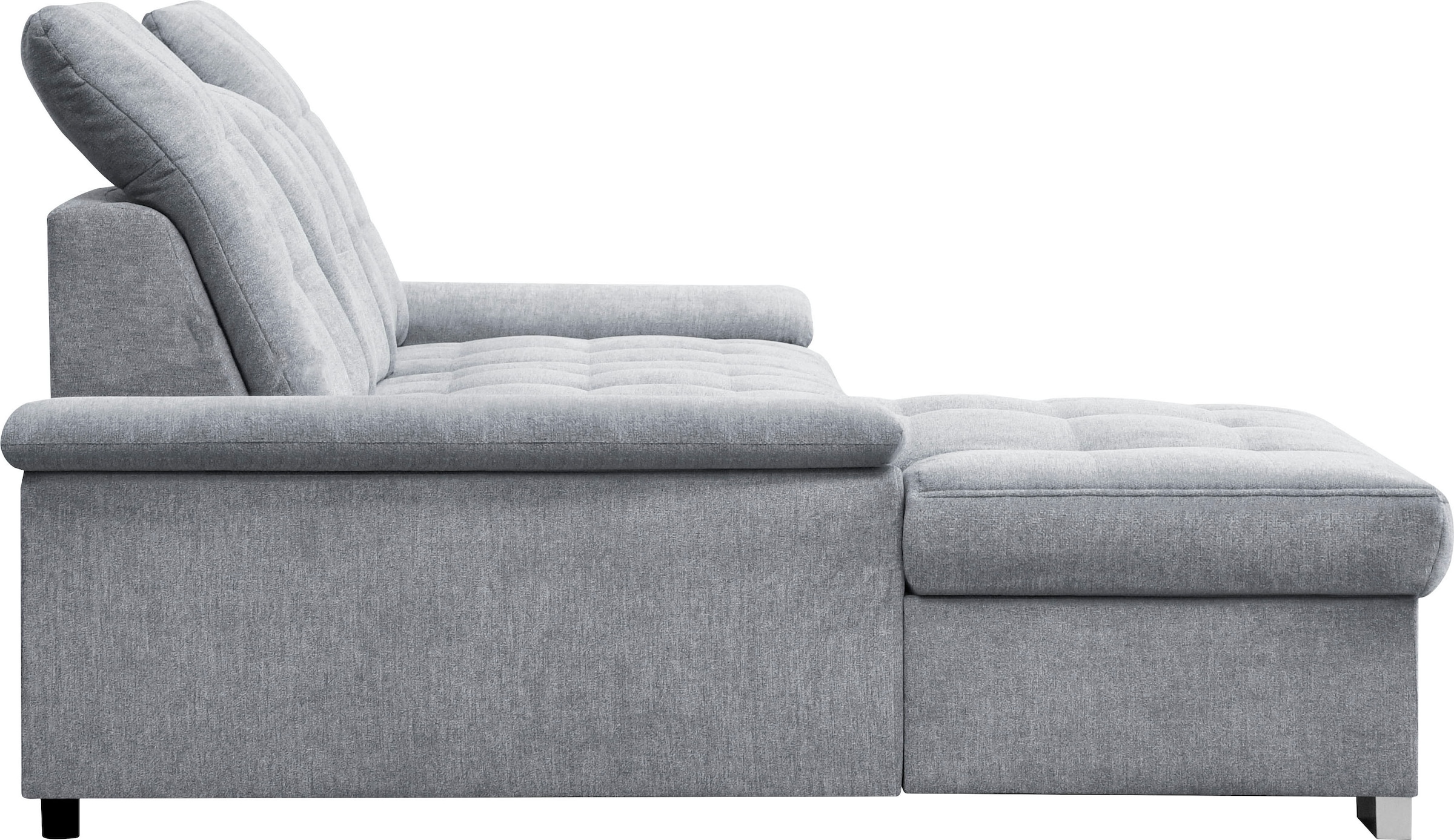 WERK2 Ecksofa Carmen, Sofa, Eckcouch mit Schlaffunktion, Bettkasten und Sitztiefenverstellung