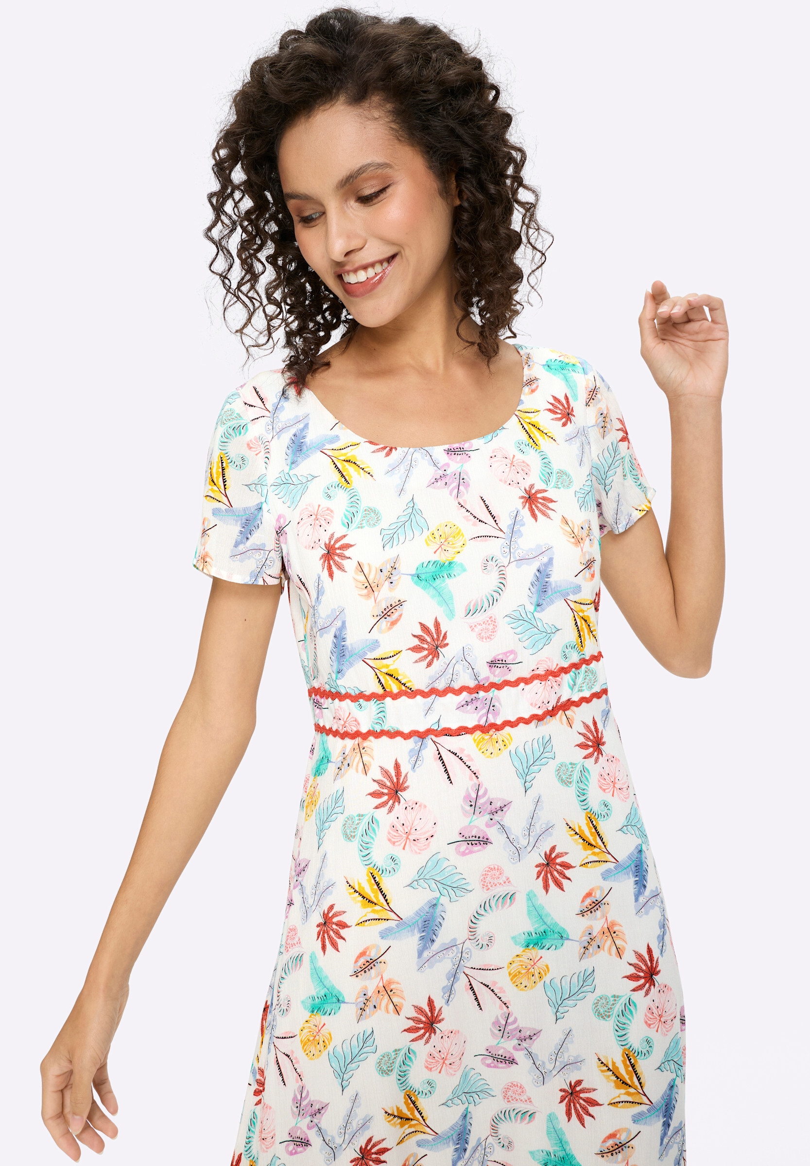 heine Sommerkleid »Druck-Kleid Webkleid« Ohne Taschen