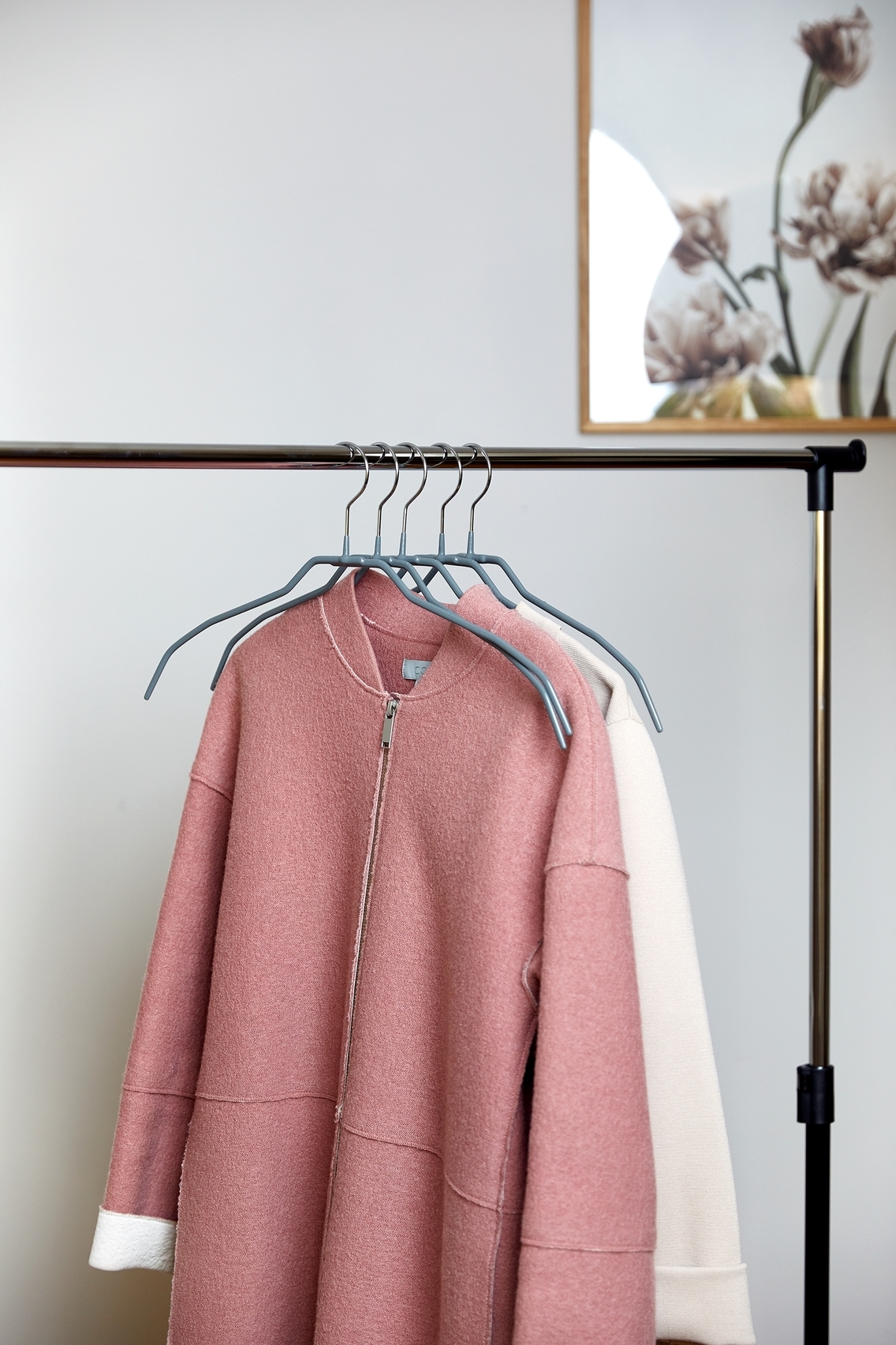 WENKO Kleiderbügel »Modell Alessia« rutschfeste Beschichtung, extra dünn, platzsparend