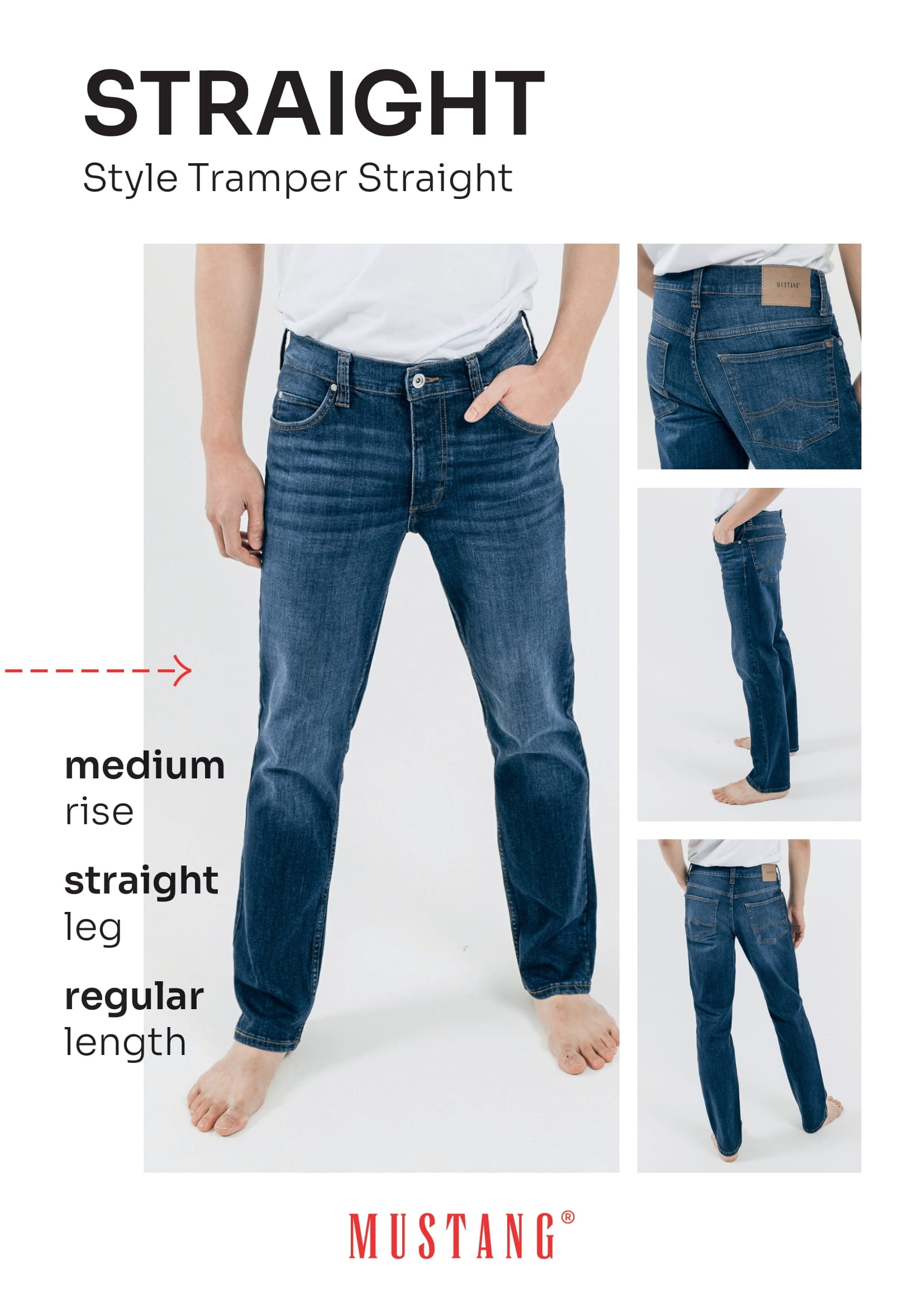 MUSTANG Straight-Jeans »Tramper Straigt«