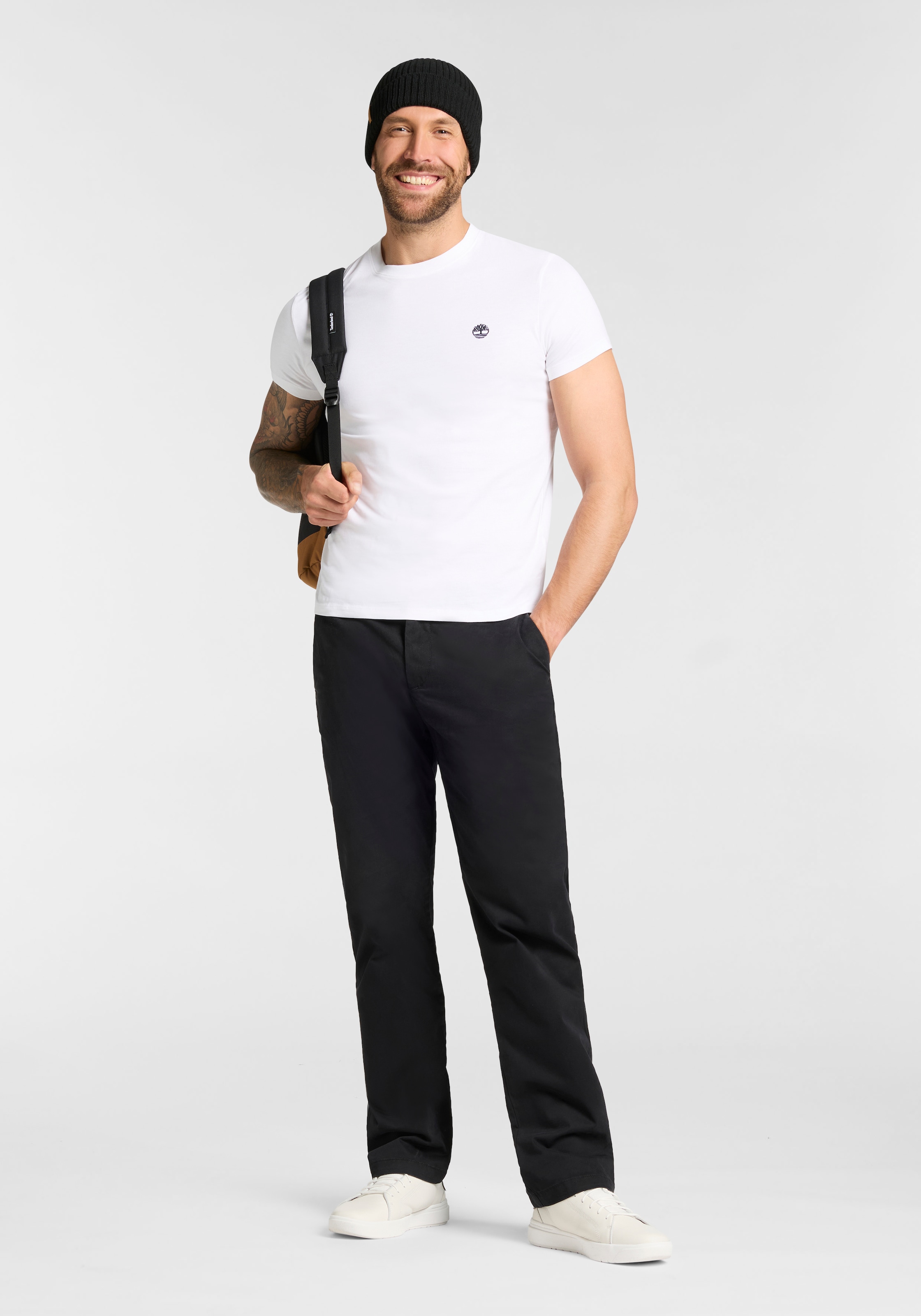 Timberland T-Shirt »DUNSTAN RIVER Short Sleeve Tee« mit Logostickerei, aus Baumwolle