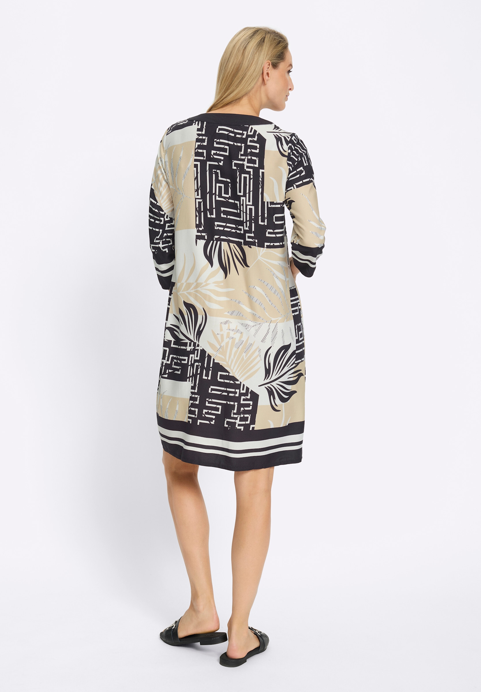 heine Druckkleid »Druck-Kleid Druckkleid mit grafischem Dessin« Ohne Taschen