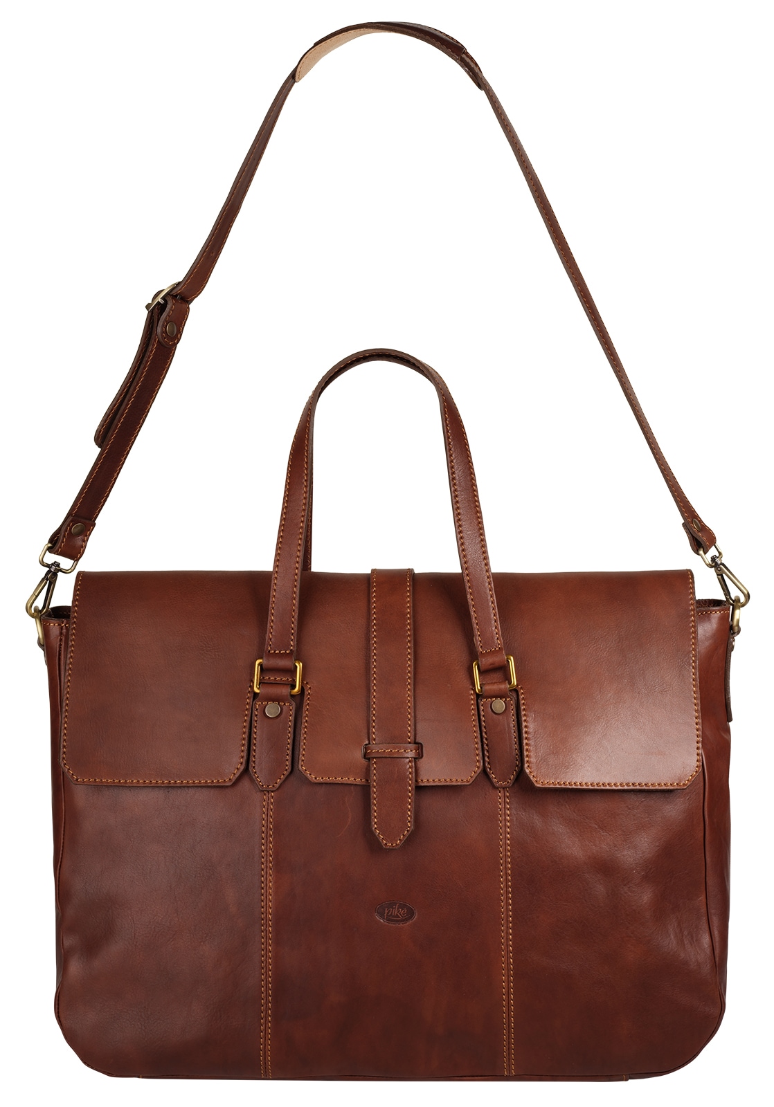 Piké Reisetasche, echt Leder, Made in Italy