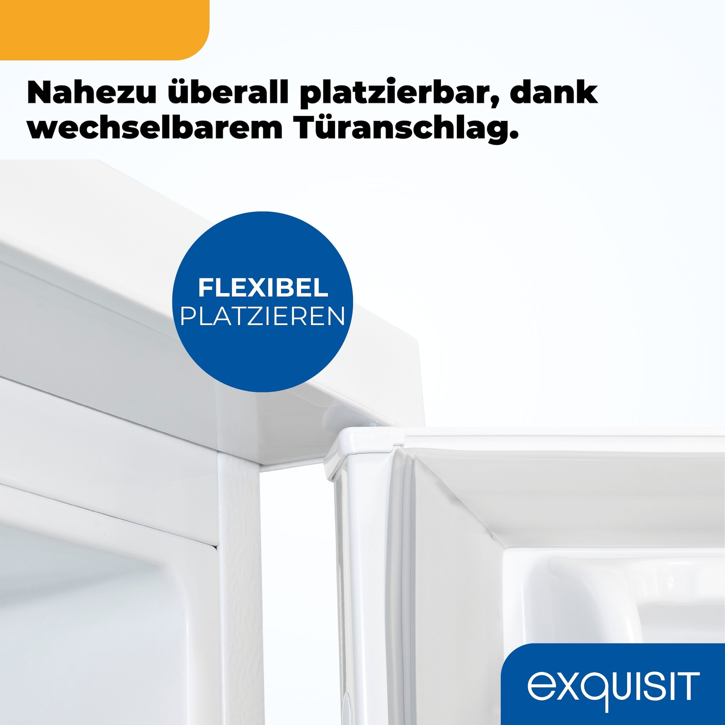 exquisit Kühlschrank »KS16-V-H-010C weiss« 84,5 cm hoch 56 cm breit Sparsam, leise & praktisch: 133 L Mini-Kühlschrank für 1–2 Personen
