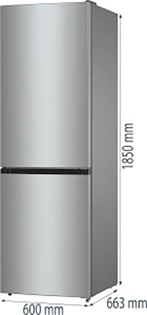 GORENJE Kühl-/Gefrierkombination »NRC 619 BSXL4«, NRC 619 BSXL4, 185 cm hoch, 60 cm breit, ConvertActive Schublade