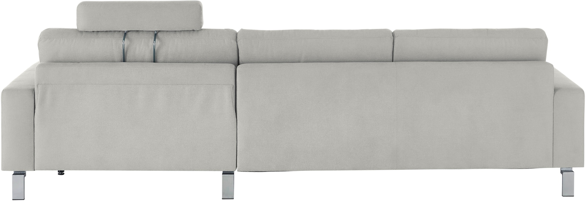 3C Candy Ecksofa »Lecce, wahlweise PUR-Schaumstoff oder Tonnentaschenfederkern«, Bett im 2,5-Sitzer, teilmotorische Schlaffunktion im Longchair, L-Form