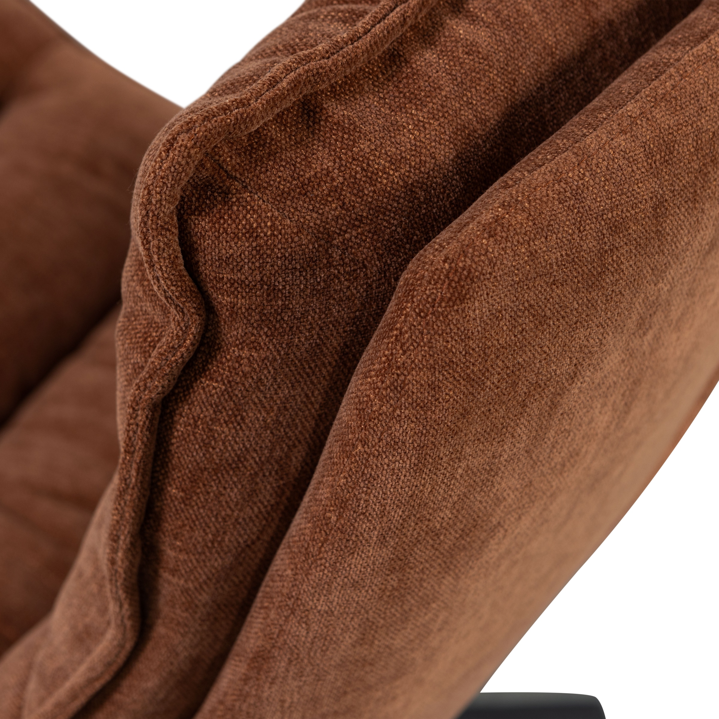 WOOOD Drehsessel »Kube mit Drehmechanismus inkl. Hocker B 74 x T 89 x H 100 cm« Newt-Chenillebezug, Hohe Verschleißfestigkeit, Tragkraft 120 kg
