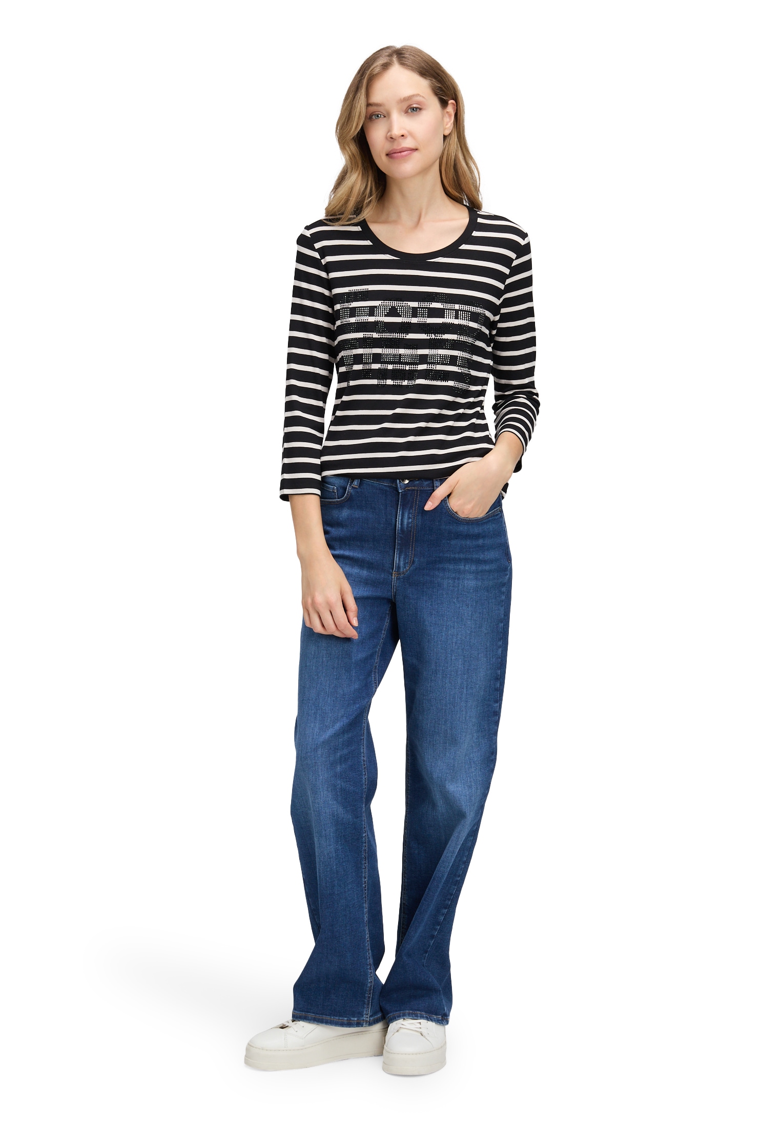 Betty Barclay Langarmshirt »Ringelshirt mit Schmucksteinen«