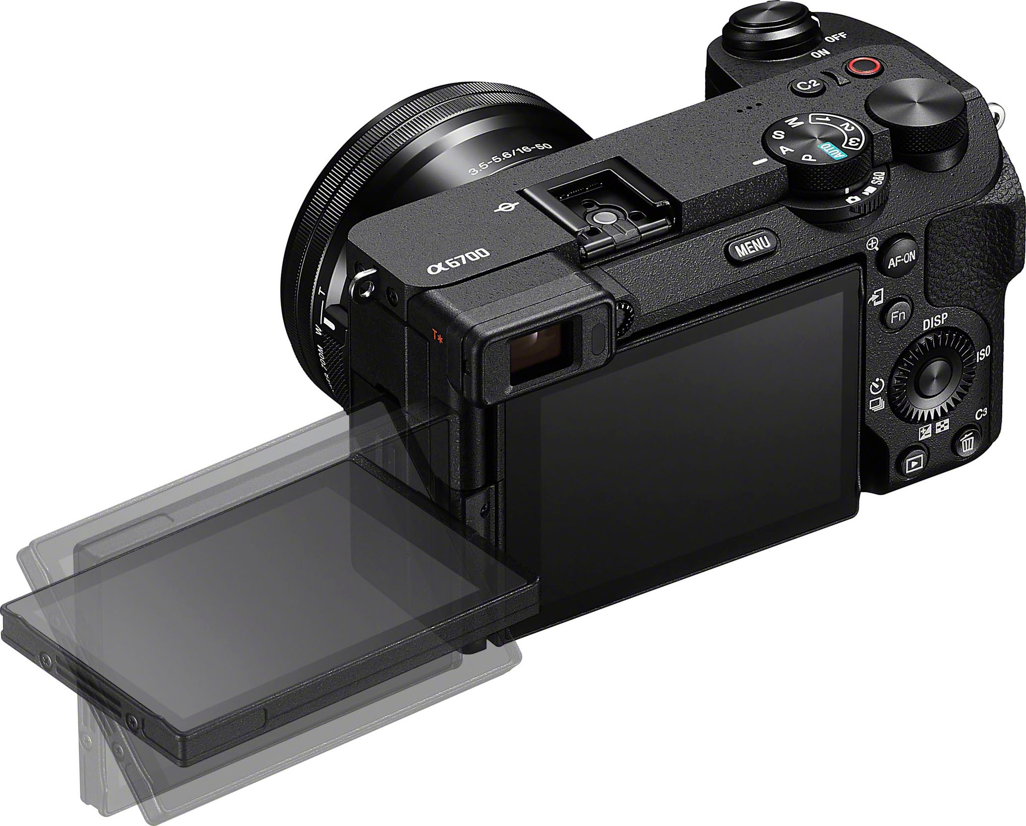 Sony Systemkamera + Bluetooth-WLAN »Alpha ILCE-6700 16–50-mm-Objektiv«, bei 26 MP, 16-50mm SEL-P1650