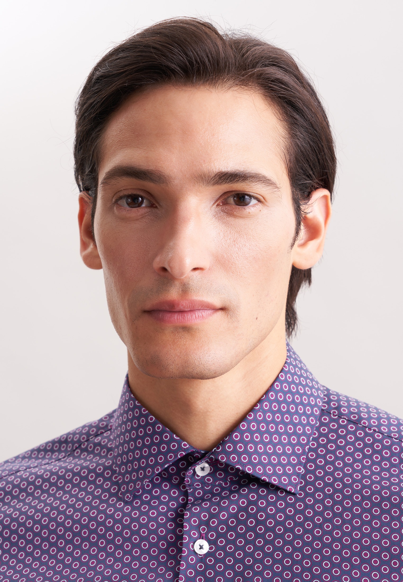 seidensticker Businesshemd »Schwarze Rose« Regular 1/1 Kentkragen Druck