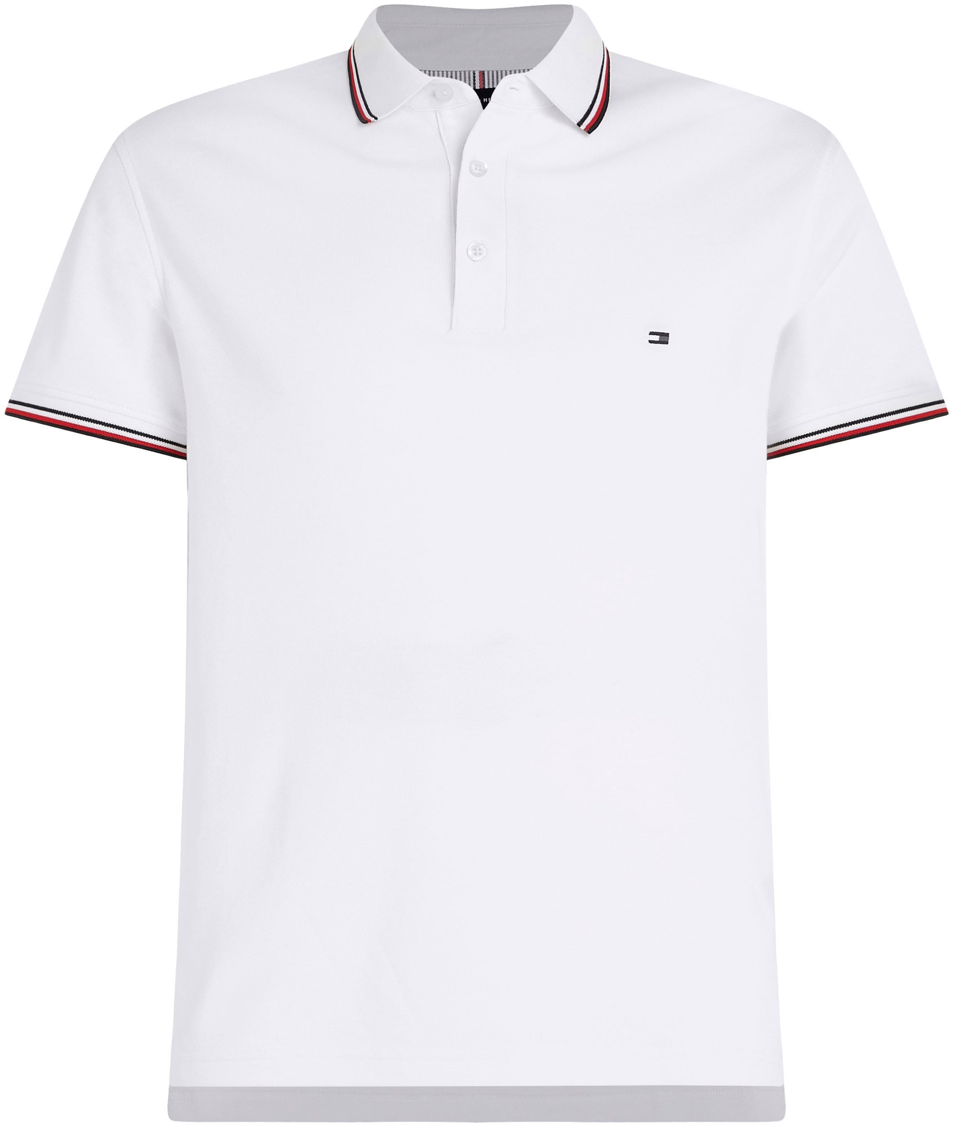 Tommy Hilfiger Poloshirt »1985 RWB TIPPED SLIM POLO«, mit TH-Farben an Ärmel und Kragen