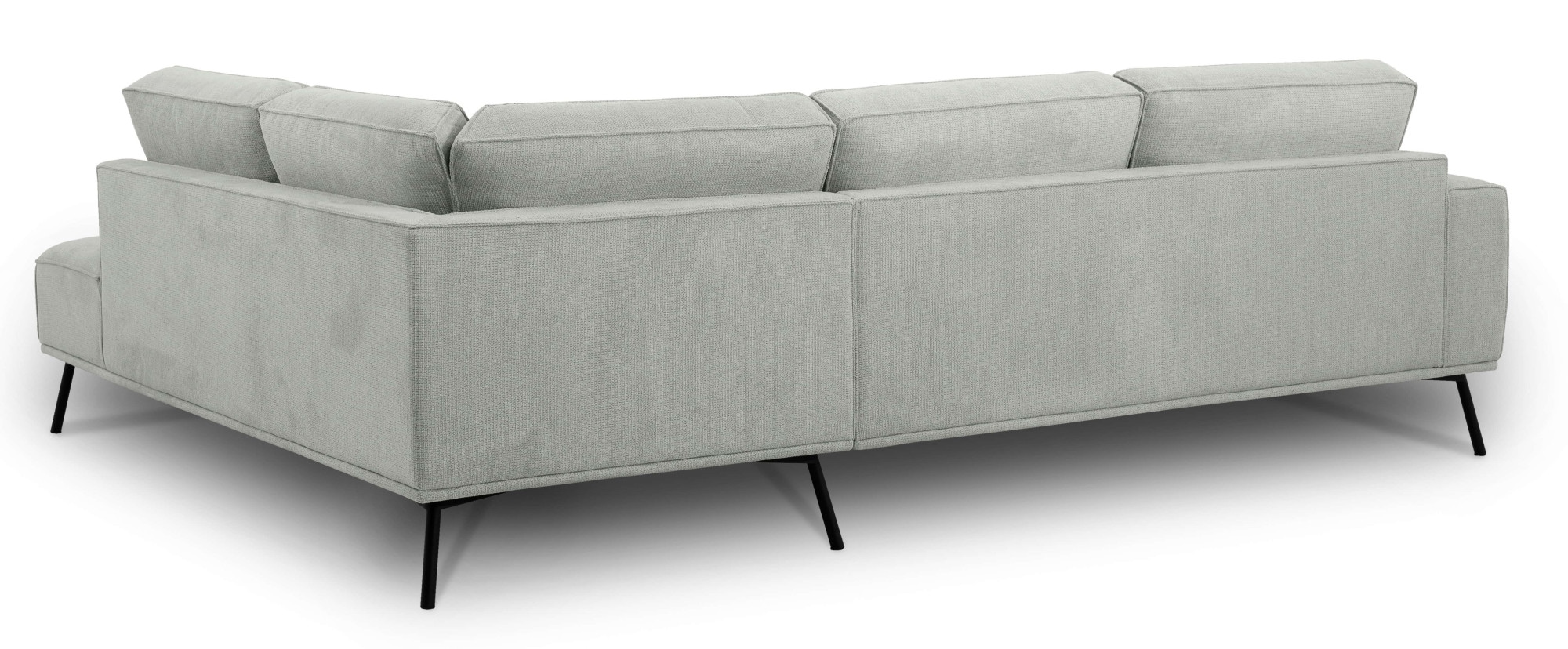 OTTO home Ecksofa »Vosby« 260 cm, Chenille,  mit dekorativer Kedernaht, Wellenunterfederung